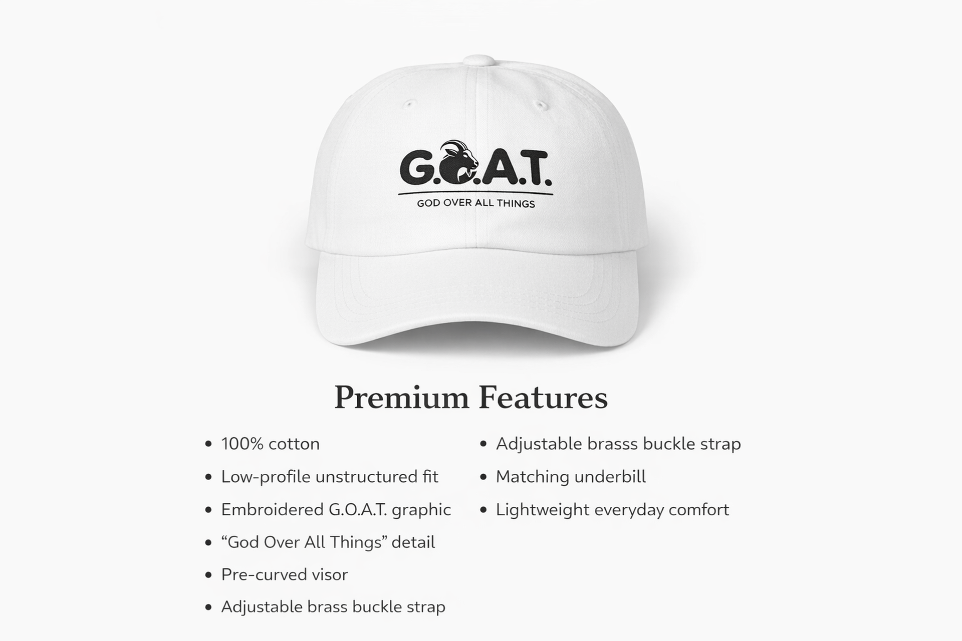 G.O.A.T. Dad Cap FS™ product thumbnail image