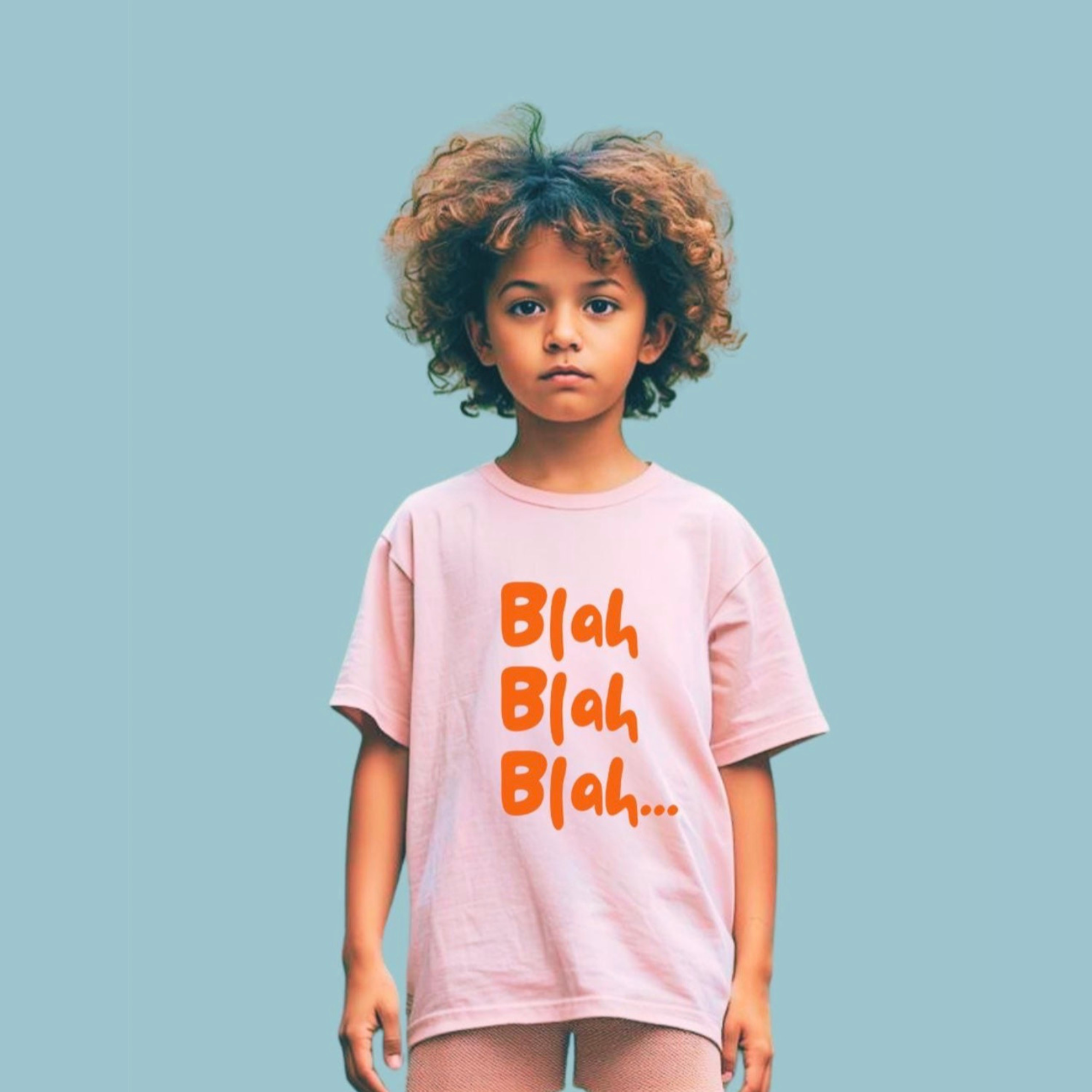 Blah Blah Blah Kids Tee | Funny Kids T-Shirt product thumbnail image