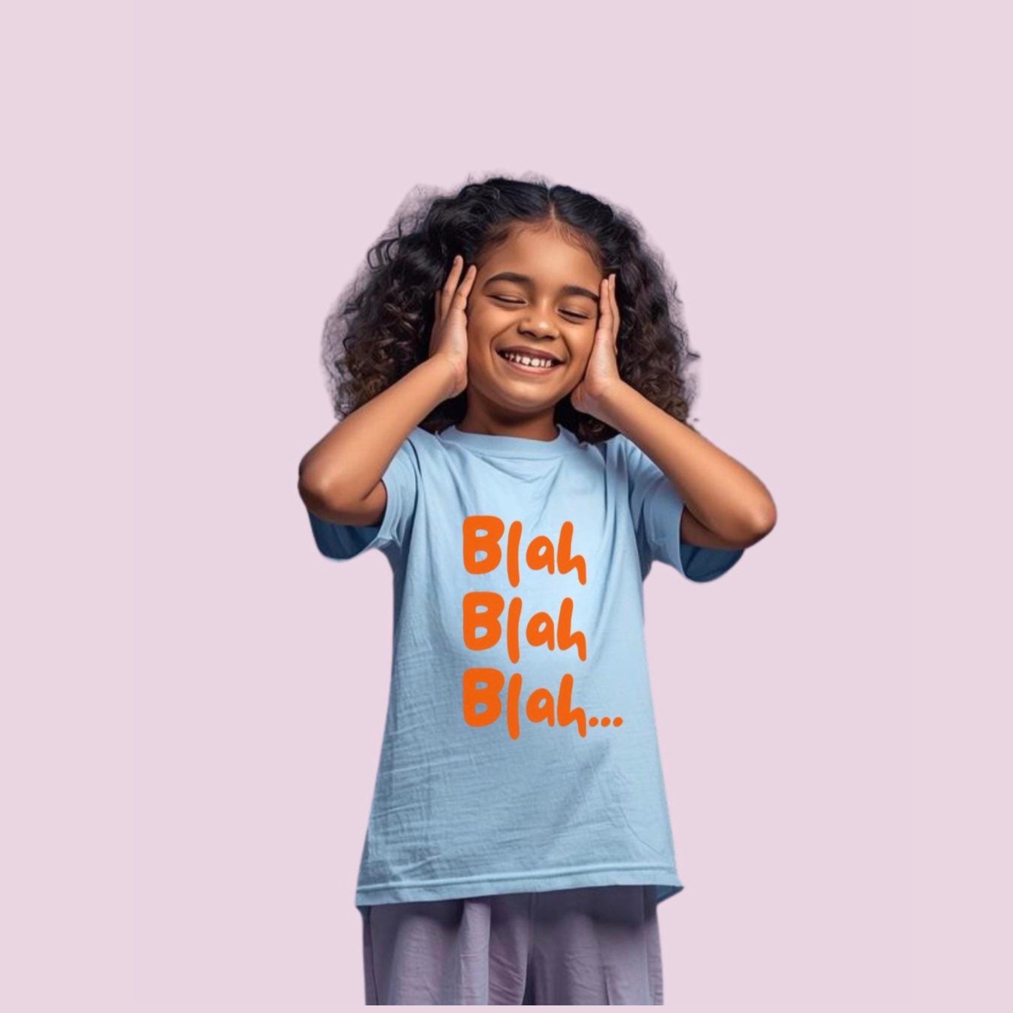 Blah Blah Blah Kids Tee | Funny Kids T-Shirt product thumbnail image