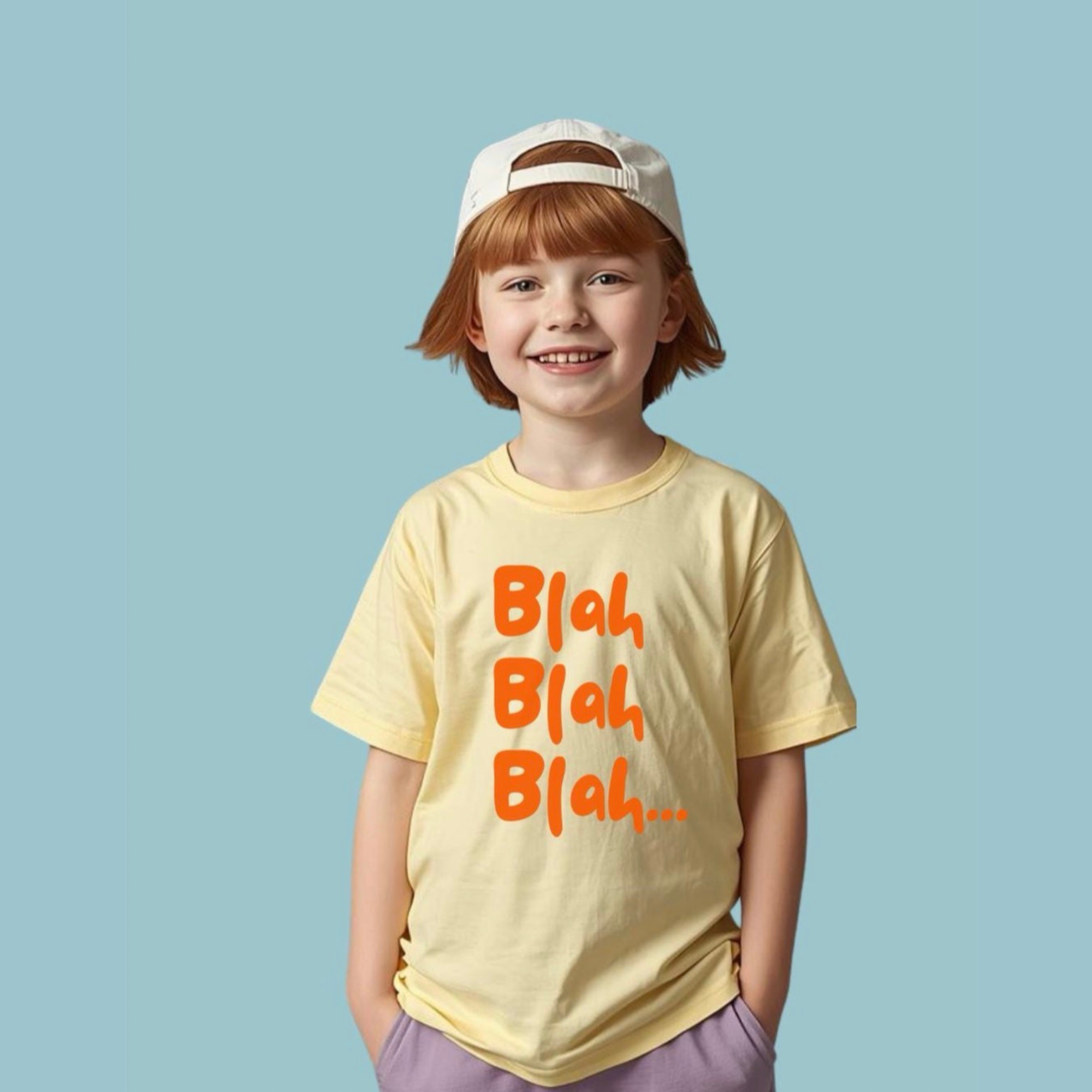 Blah Blah Blah Kids Tee | Funny Kids T-Shirt product thumbnail image