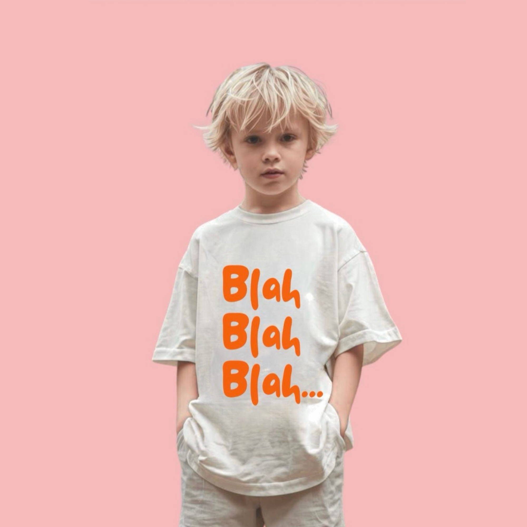 Blah Blah Blah Kids Tee | Funny Kids T-Shirt product thumbnail image