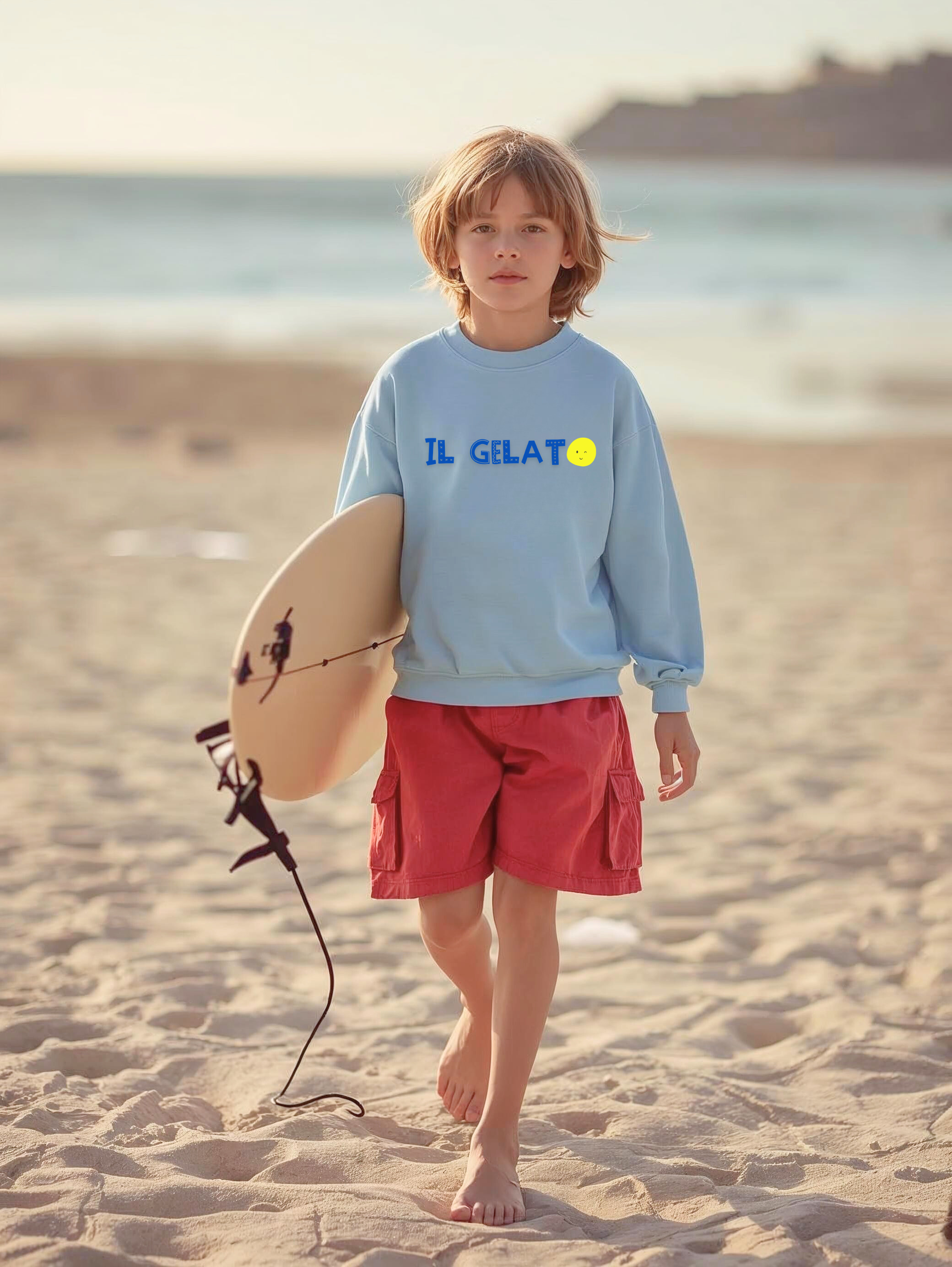 Il Gelato ice cream cone Kids Sweatshirt | playful pastel dessert design product thumbnail image Il Gelato ice cream cone Kids Sweatshirt | playful pastel dessert design product thumbnail image