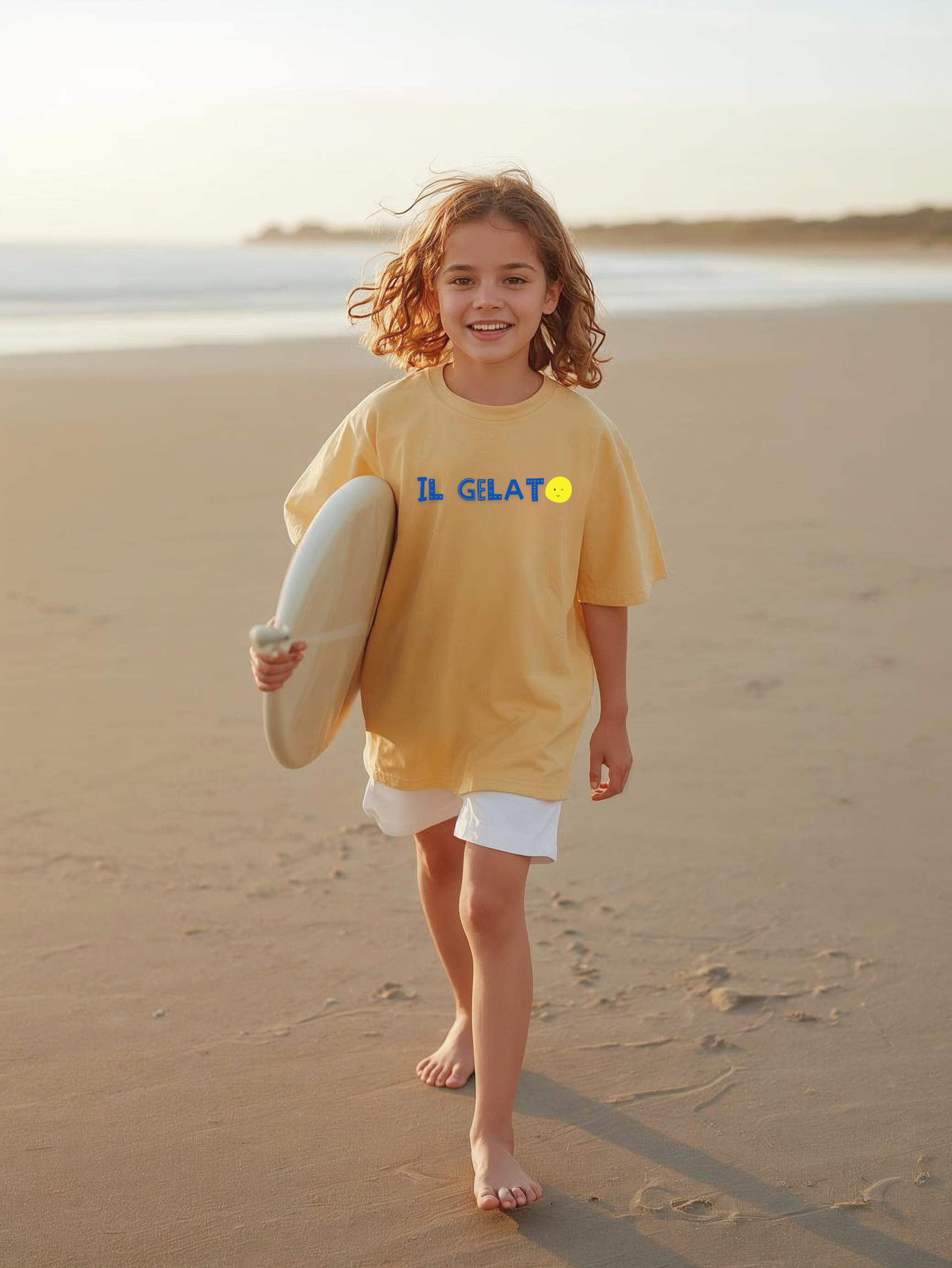 Il Gelato Ice Cream Tee | Kids graphic cone, blue red scoop product thumbnail image Il Gelato Ice Cream Tee | Kids graphic cone, blue red scoop product thumbnail image