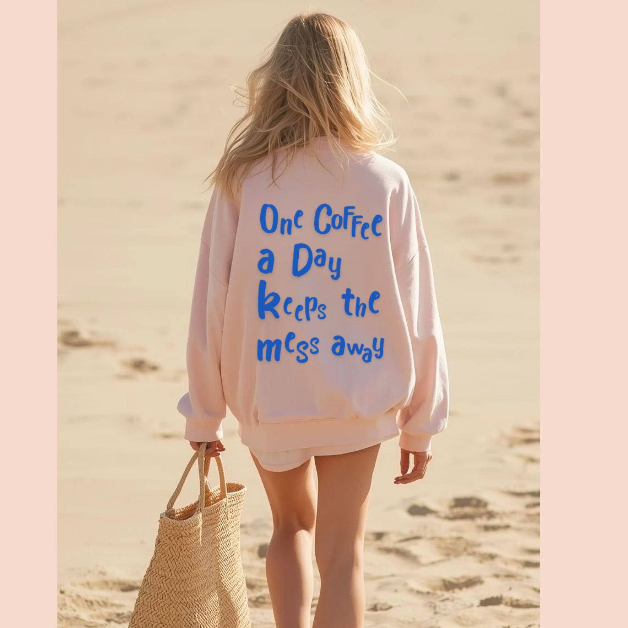 One Coffee a Day Keeps the Mess Away Sweatshirt | Coffee Quote Crewneck product thumbnail image One Coffee a Day Keeps the Mess Away Sweatshirt | Coffee Quote Crewneck product thumbnail image