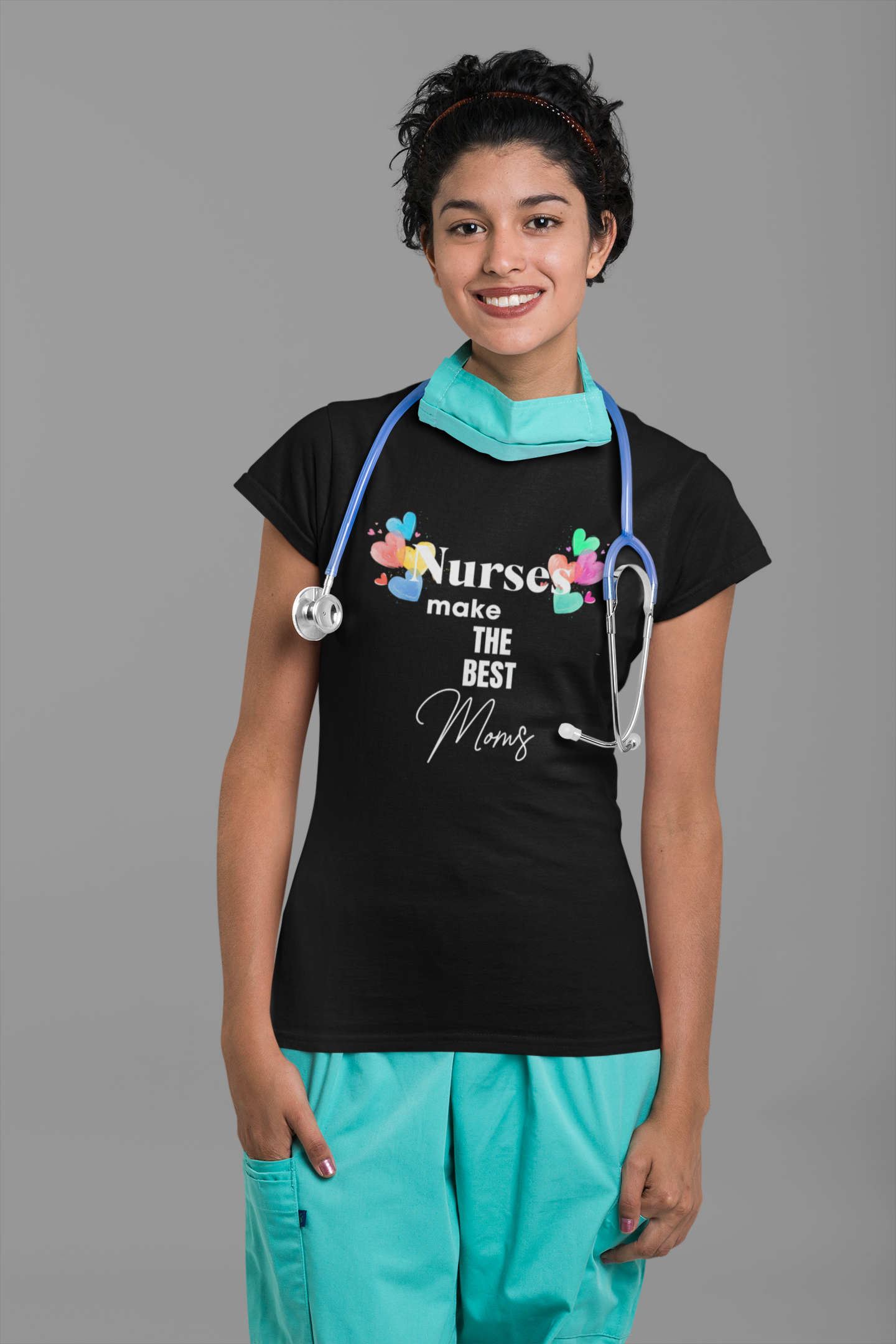 Nurse Mom Pride Tee, Unisex Short Sleeve T-Shirt for Nurses, Mother's Day Gift, Healthcare Appreciation Apparel, Cute Nurse Shirt product thumbnail image