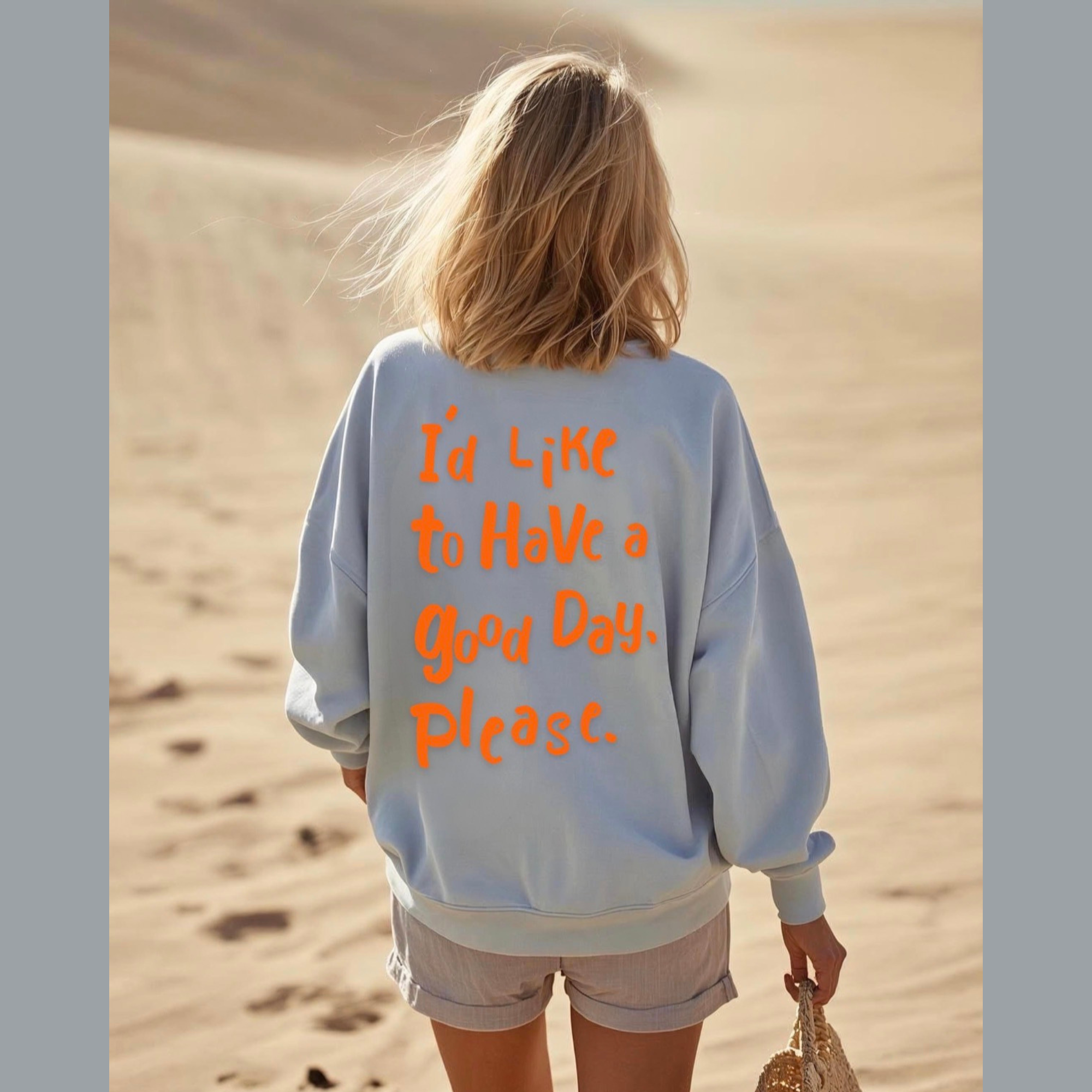 Good Day Please Text Women Tee, Finger Crossed Frauen T-shirt  product thumbnail image