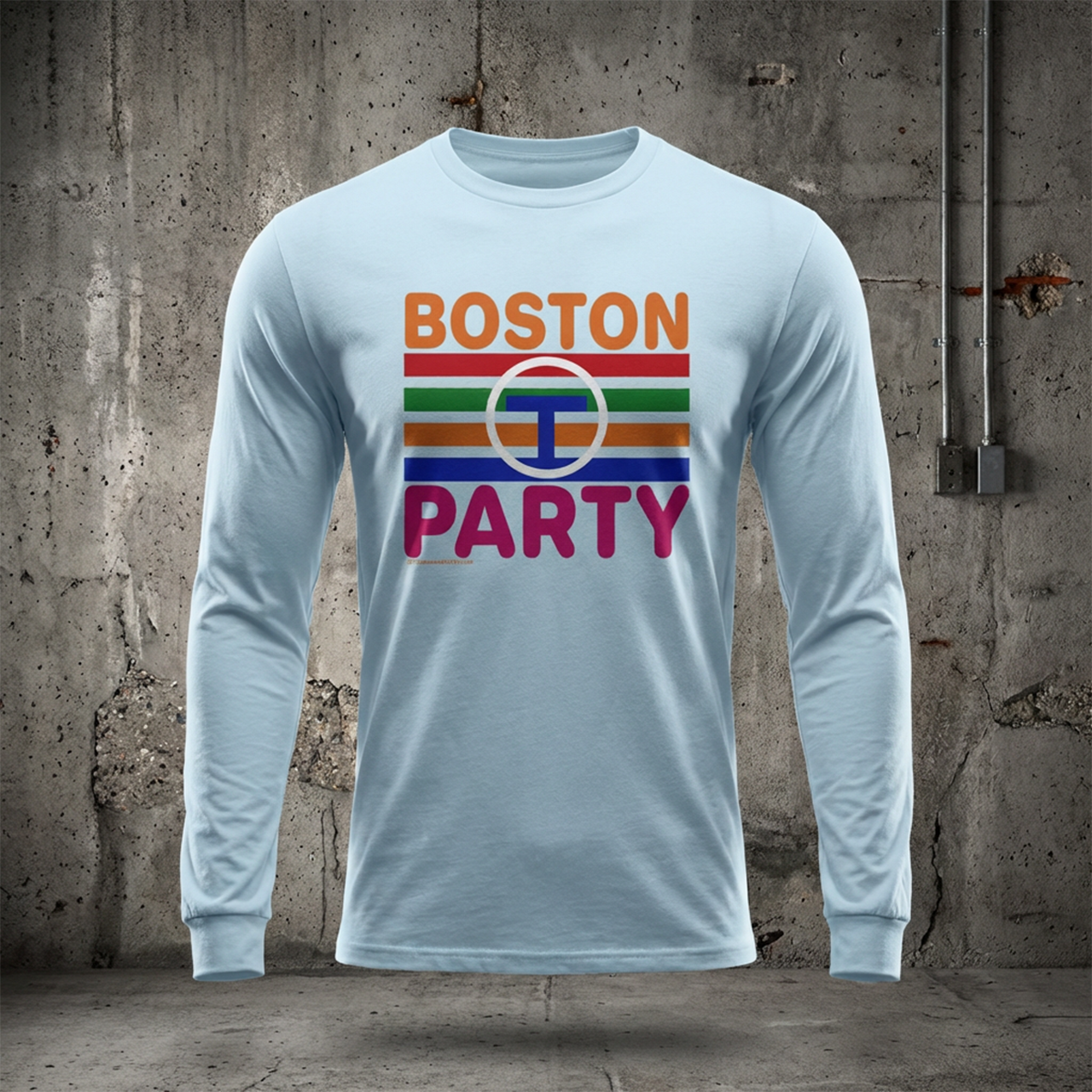 Boston "T" Party Retro Long Sleeve Tee | Comfort Colors® | MBTA Design | Unisex Graphic Tee | Boston Gift product thumbnail image Boston "T" Party Retro Long Sleeve Tee | Comfort Colors® | MBTA Design | Unisex Graphic Tee | Boston Gift product thumbnail image