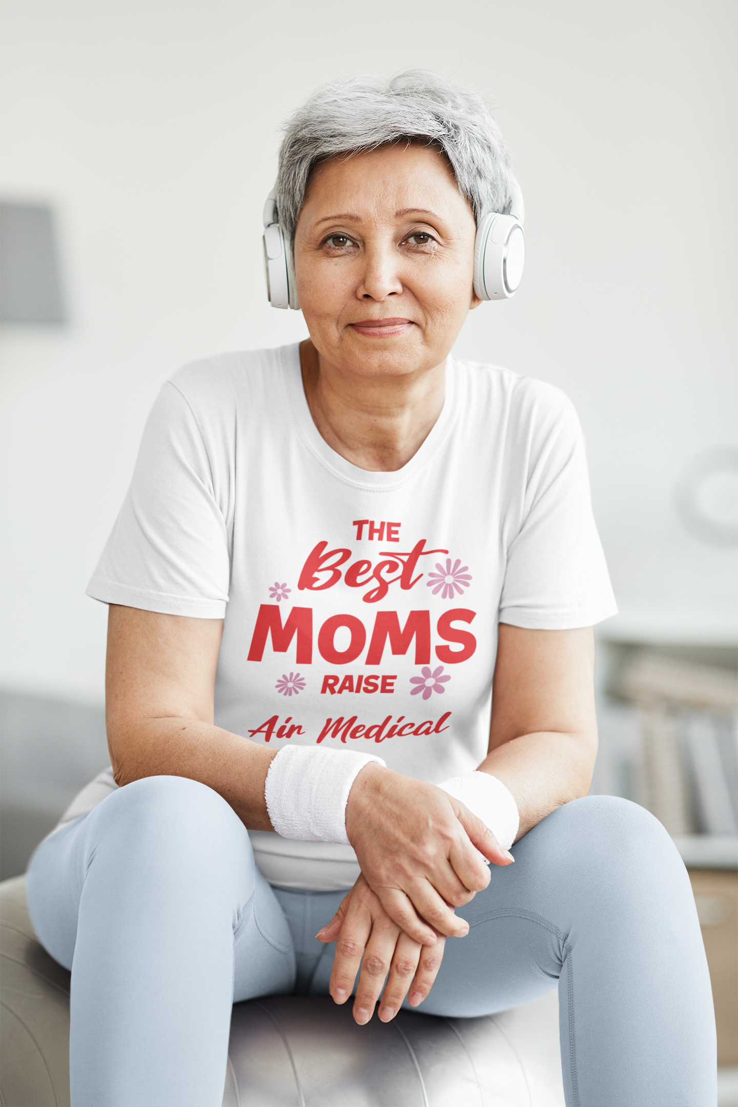 EMS Pilot Mother's Day Tee, Aviation Enthusiast Gift, Short Sleeve Shirt, The Best Moms Day Gift product thumbnail image