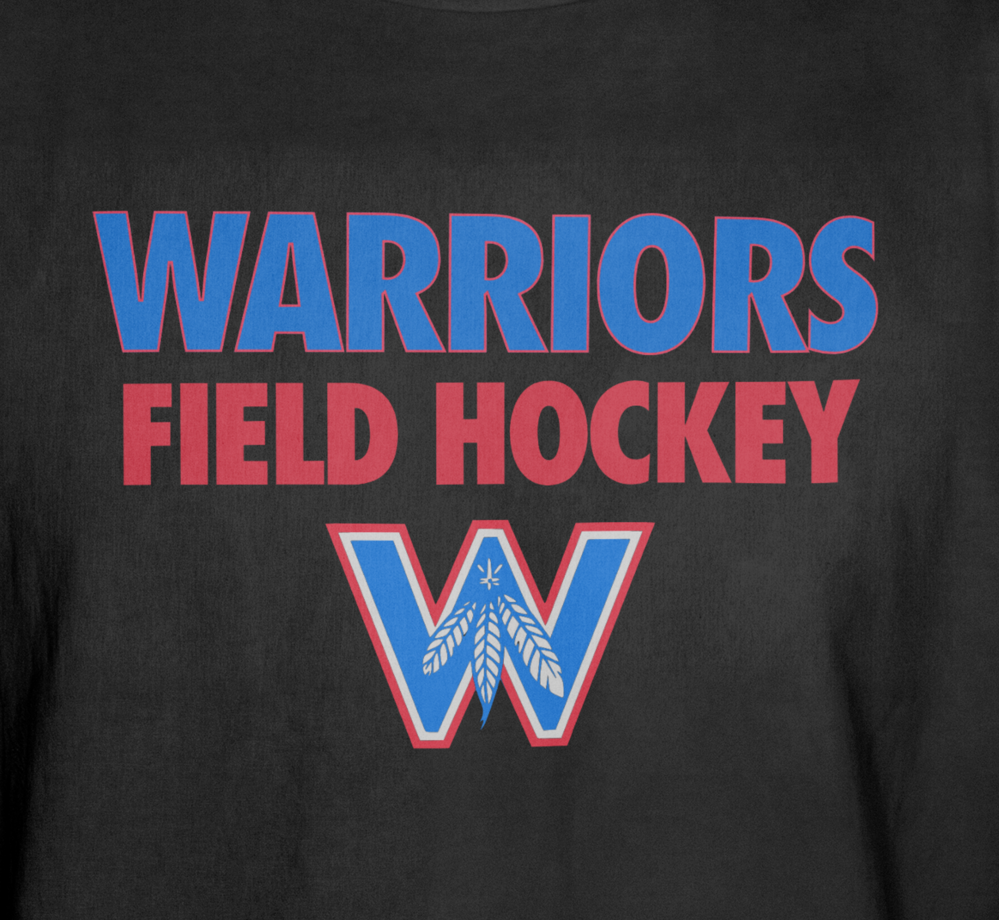 Kids' Winna Warriors Field Hockey Cotton Short Sleeve Tee — Youth Soft Athletic T-Shirt product thumbnail image