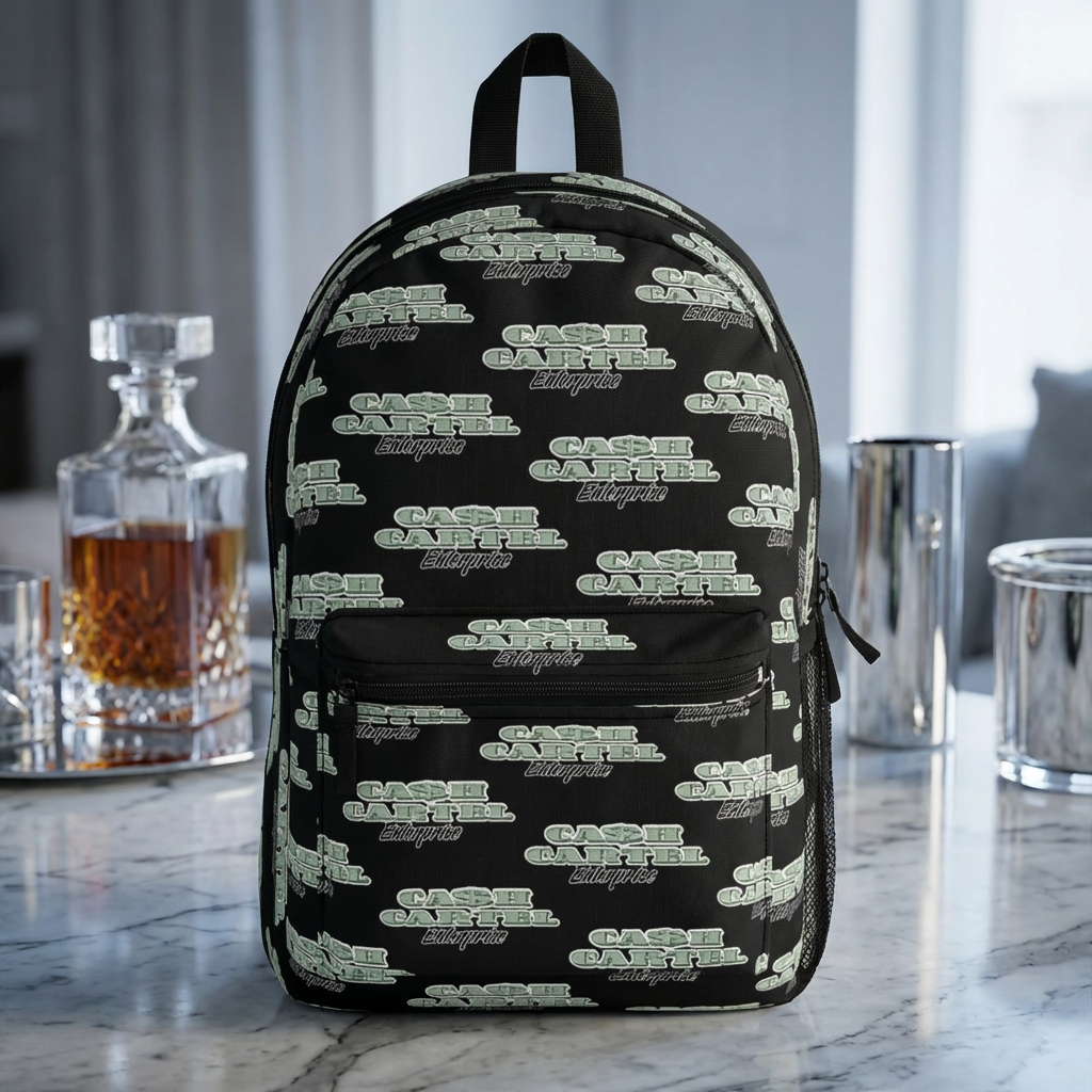 All Over Print Backpack - Ca$h Cartel Design product thumbnail image All Over Print Backpack - Ca$h Cartel Design product thumbnail image