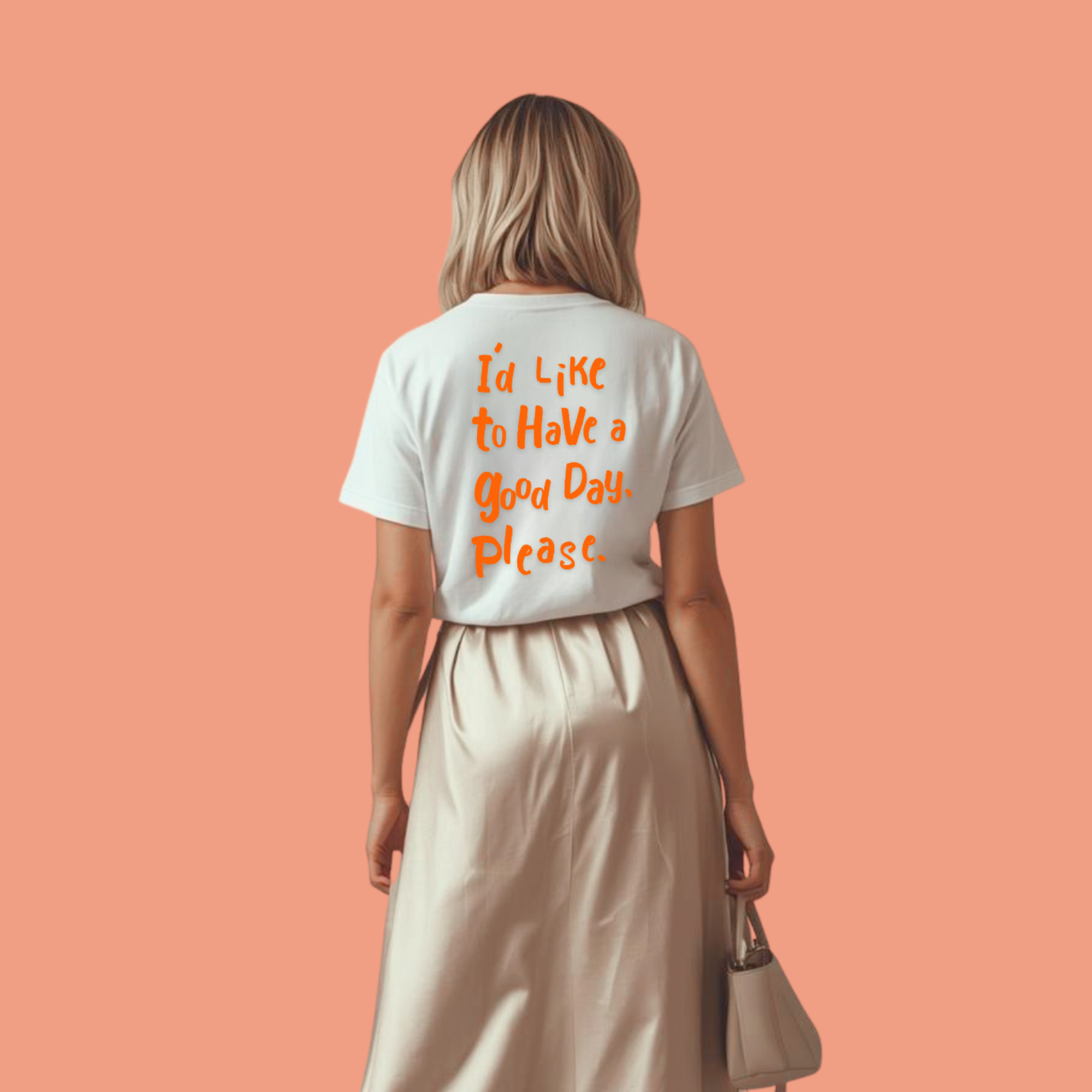 Good Day Please Text Women Tee, Finger Crossed Frauen T-shirt 