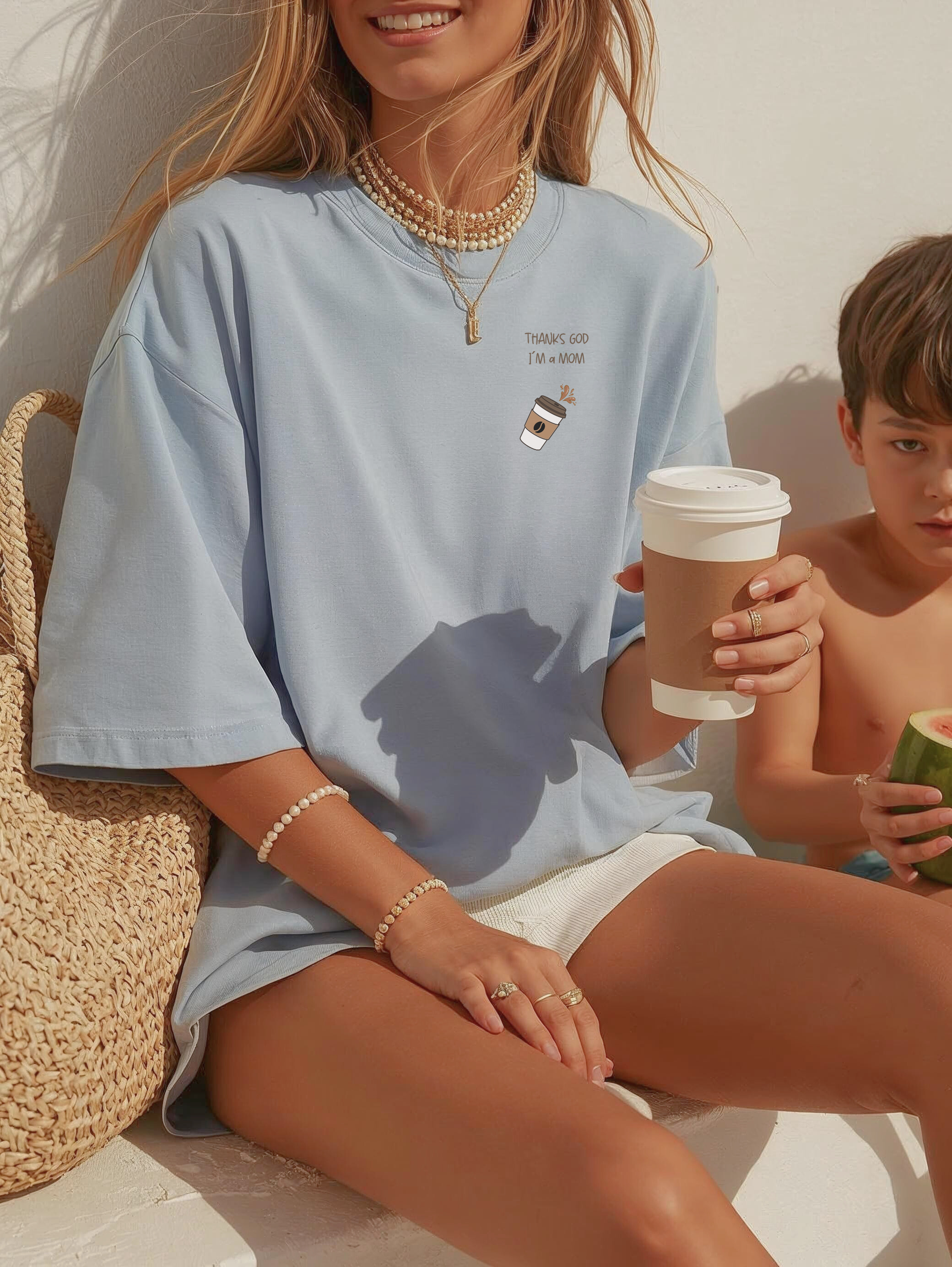 MomLife tee | Coffee To Go minimalist script t-shirt product thumbnail image MomLife tee | Coffee To Go minimalist script t-shirt product thumbnail image