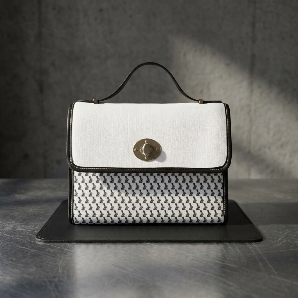 White Waterproof Canvas Bag product thumbnail image