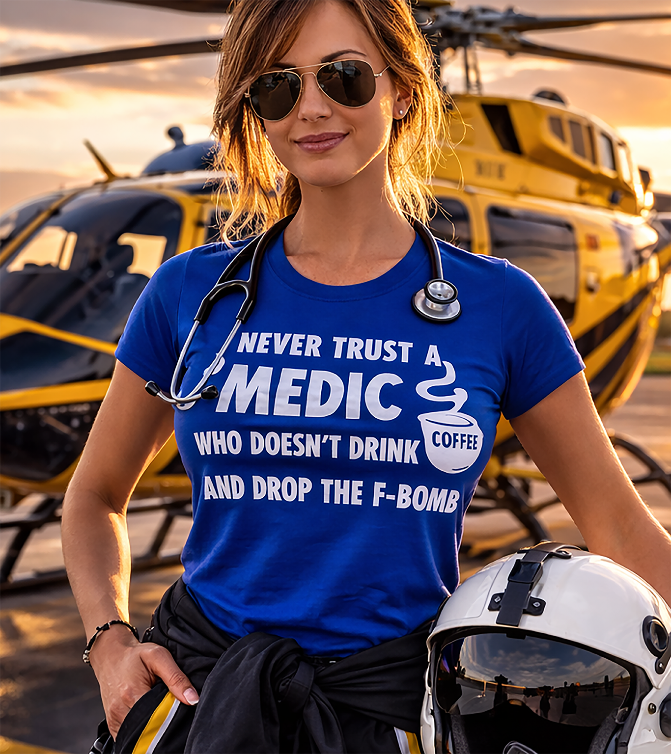 Drop the F-bomb Funny Medic Classic Tee, EMS Unisex Jersey Short Sleeve T‑Shirt product thumbnail image