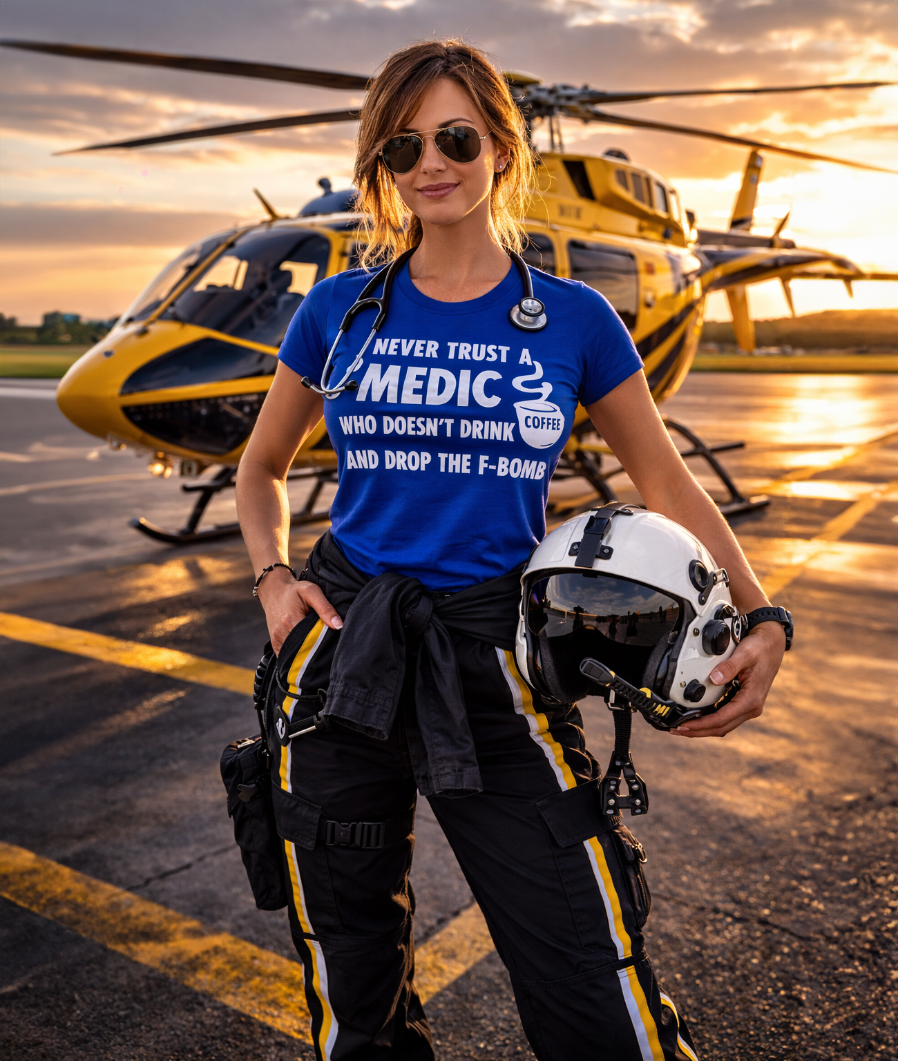 Drop the F-bomb Funny Medic Classic Tee, EMS Unisex Jersey Short Sleeve T‑Shirt