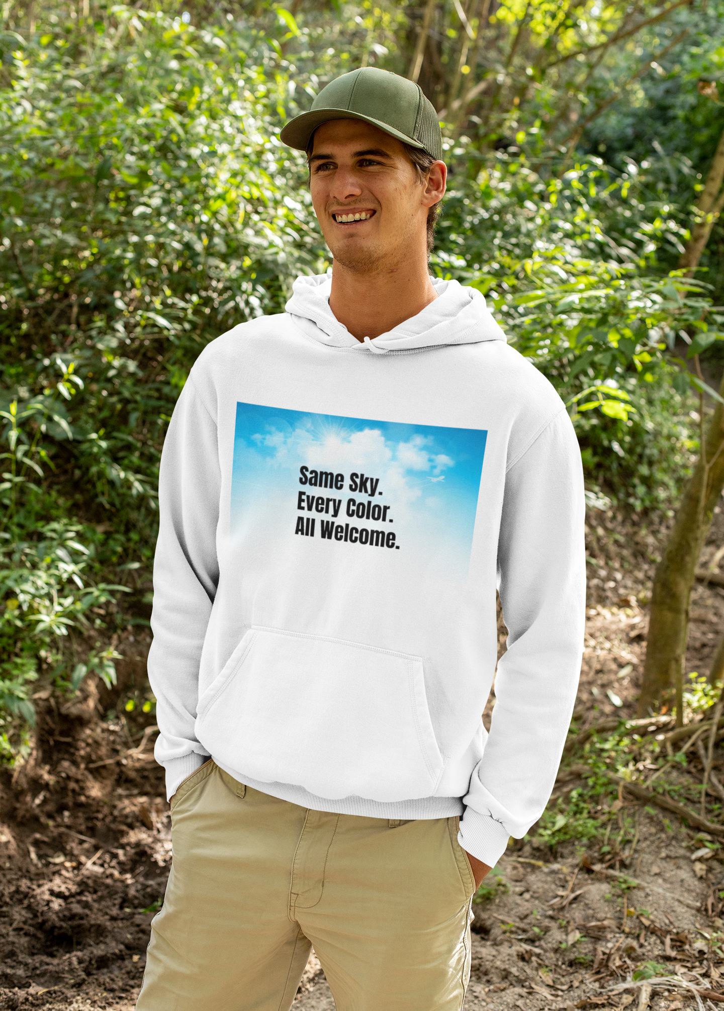 Inclusive Quote on Hoodie, Three-Panel Fleece product thumbnail image Inclusive Quote on Hoodie, Three-Panel Fleece product thumbnail image