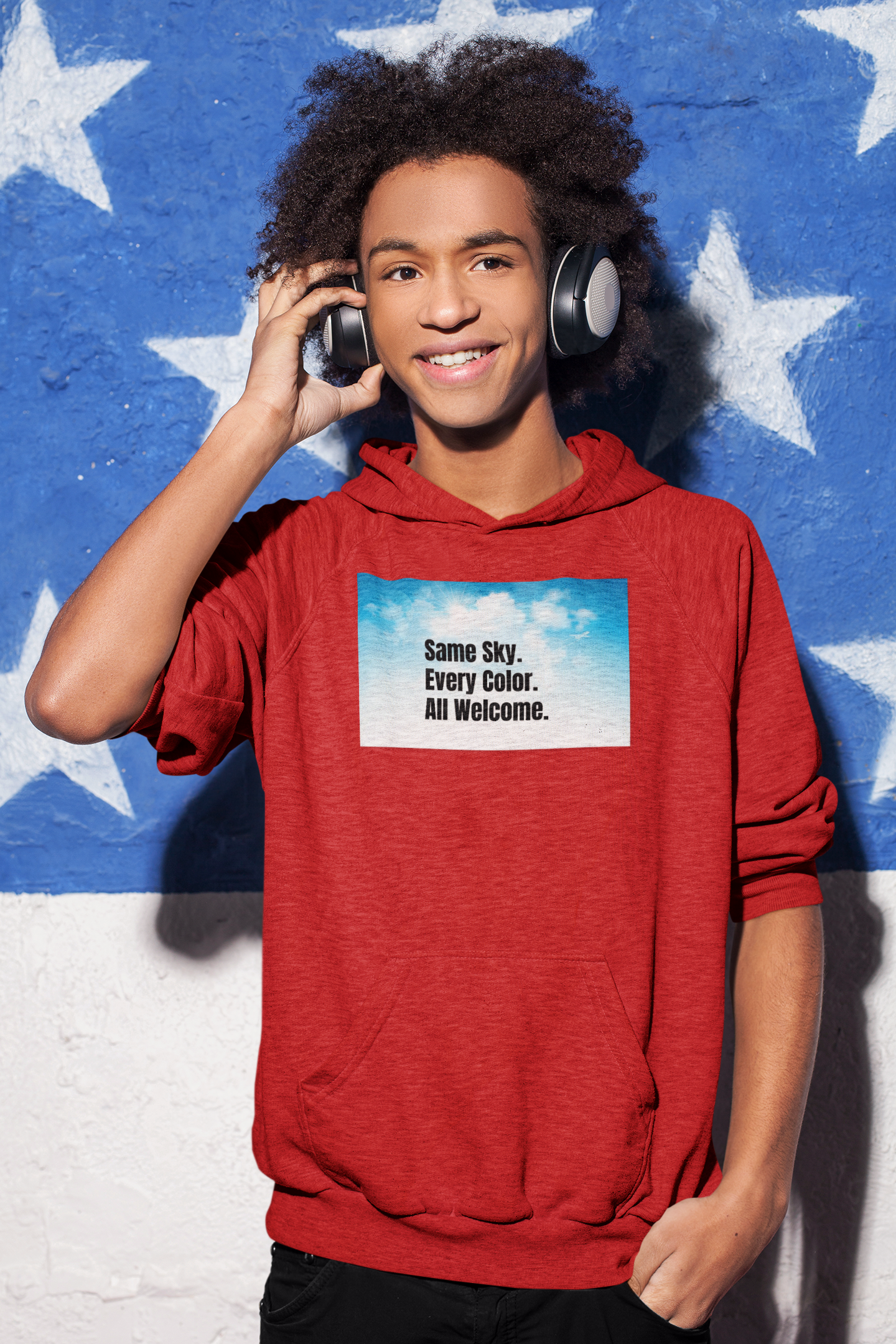 Inclusive Quote on Hoodie, Three-Panel Fleece product thumbnail image