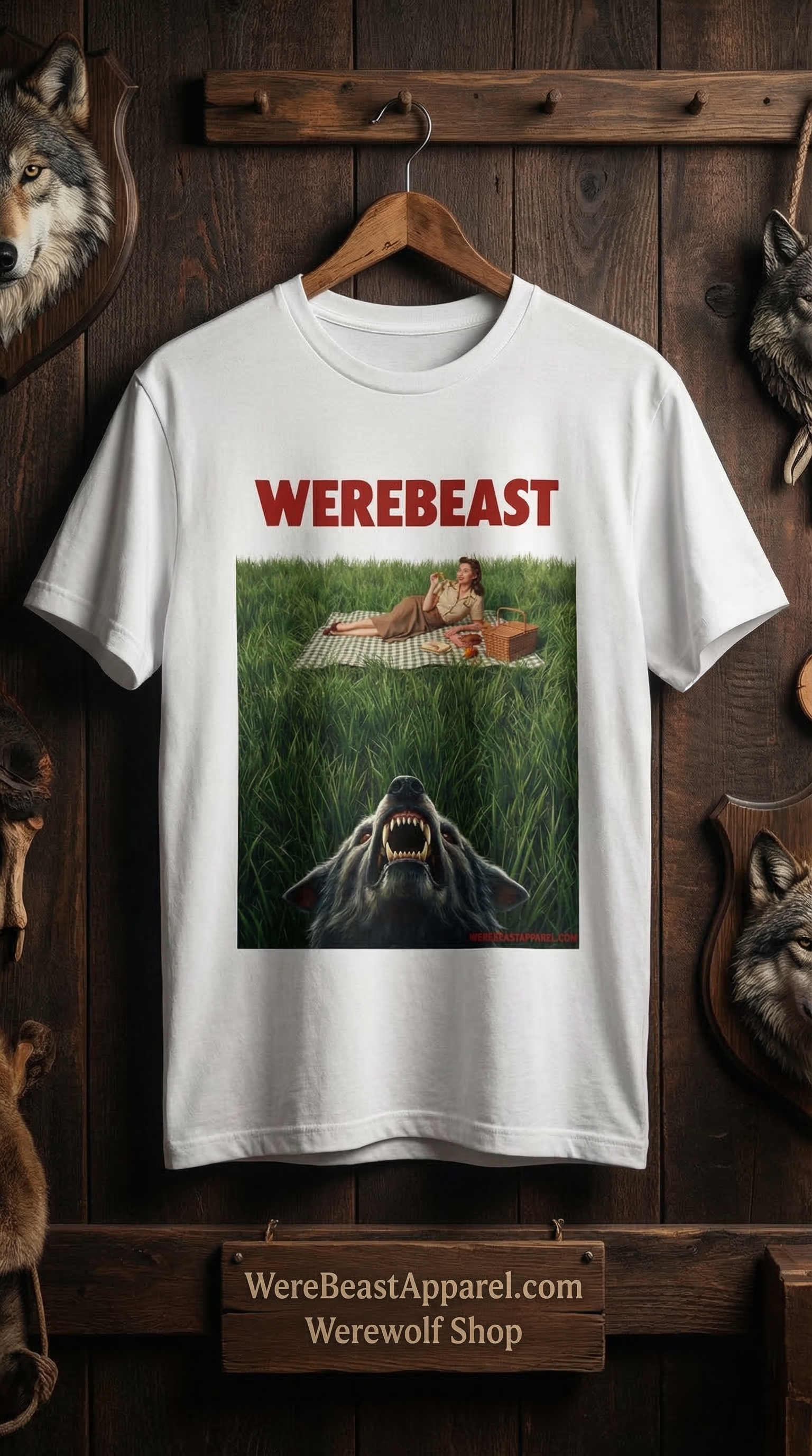 WereBeast “Predator Below” Horror Poster T-Shirt