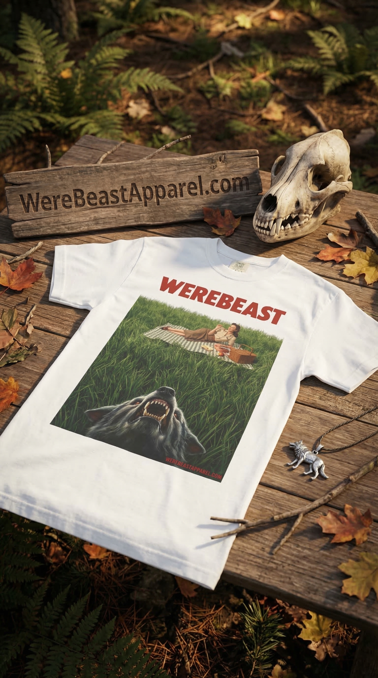 WereBeast “Predator Below” Horror Poster T-Shirt product thumbnail image