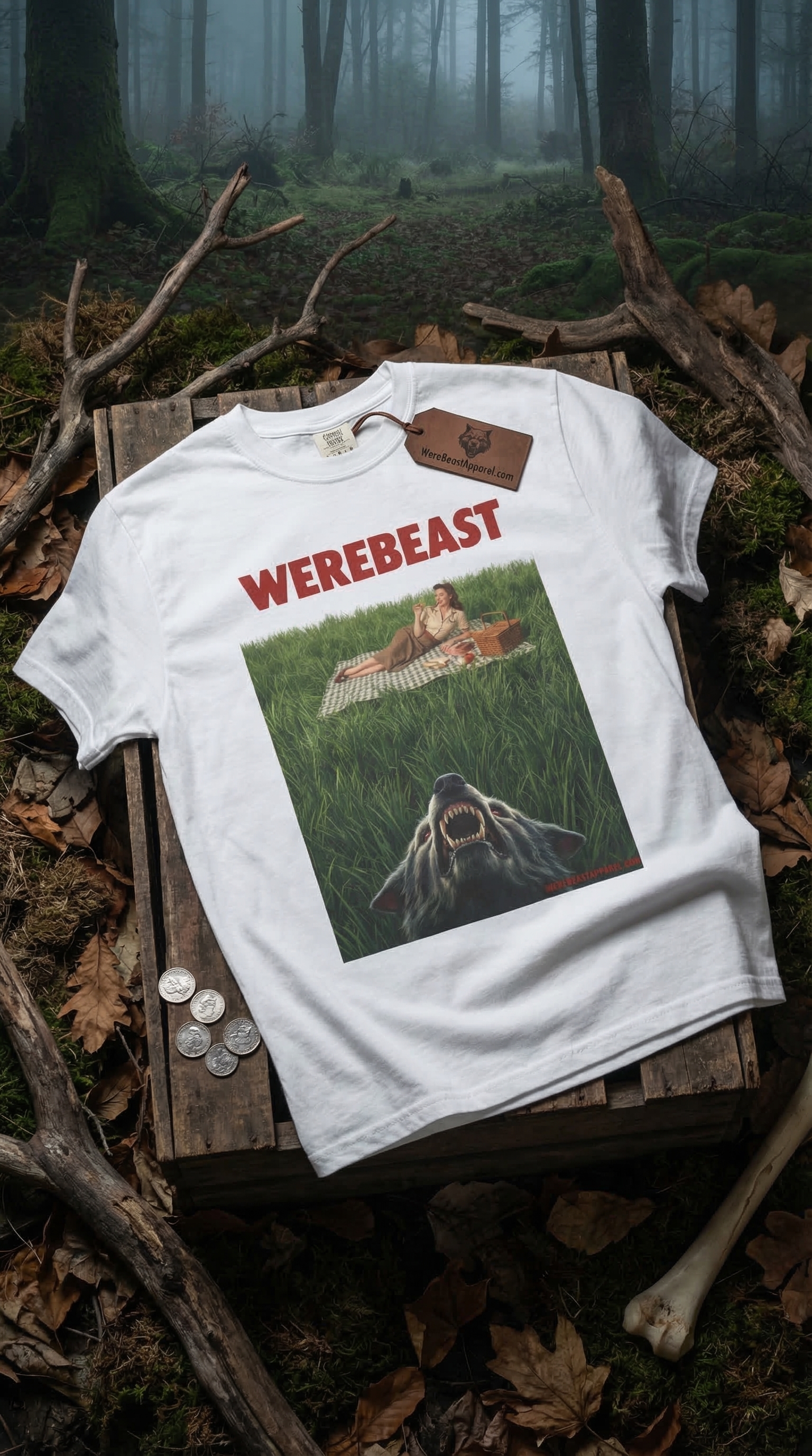 WereBeast “Predator Below” Horror Poster T-Shirt product thumbnail image