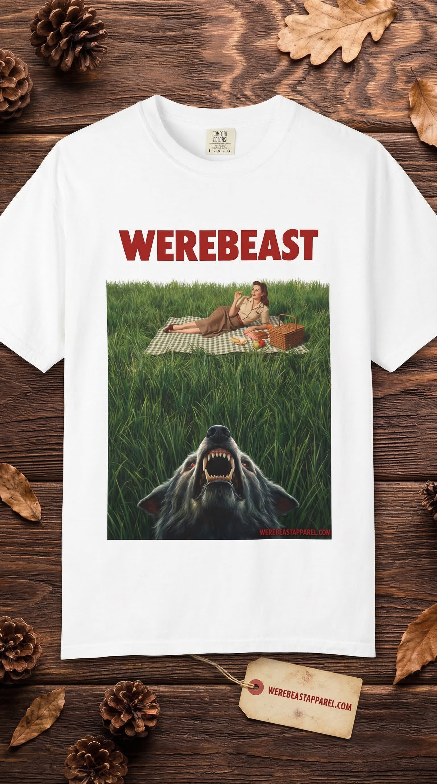WereBeast “Predator Below” Horror Poster T-Shirt product thumbnail image