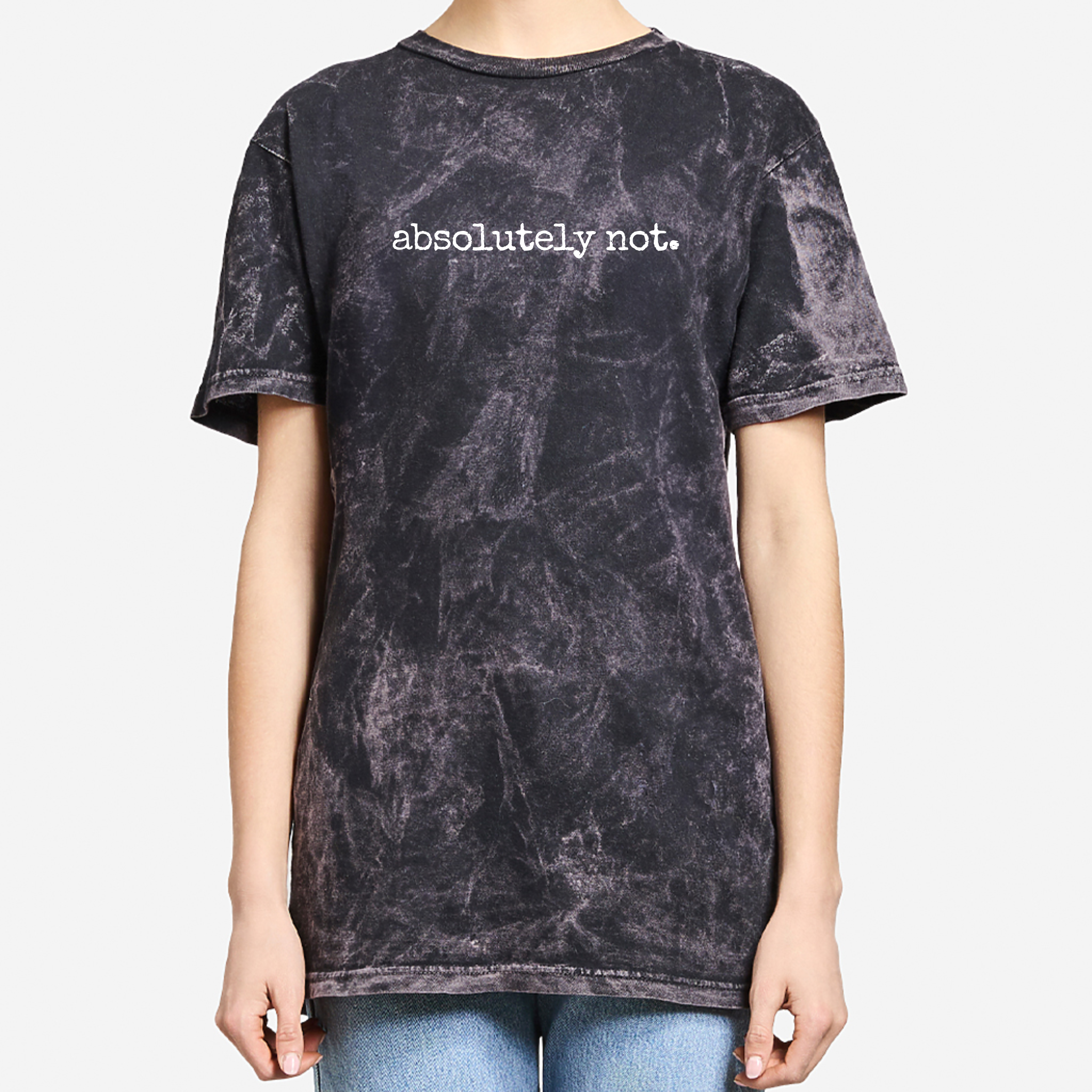 absolutely not. | Vintage Mineral Wash Graphic Tee product thumbnail image