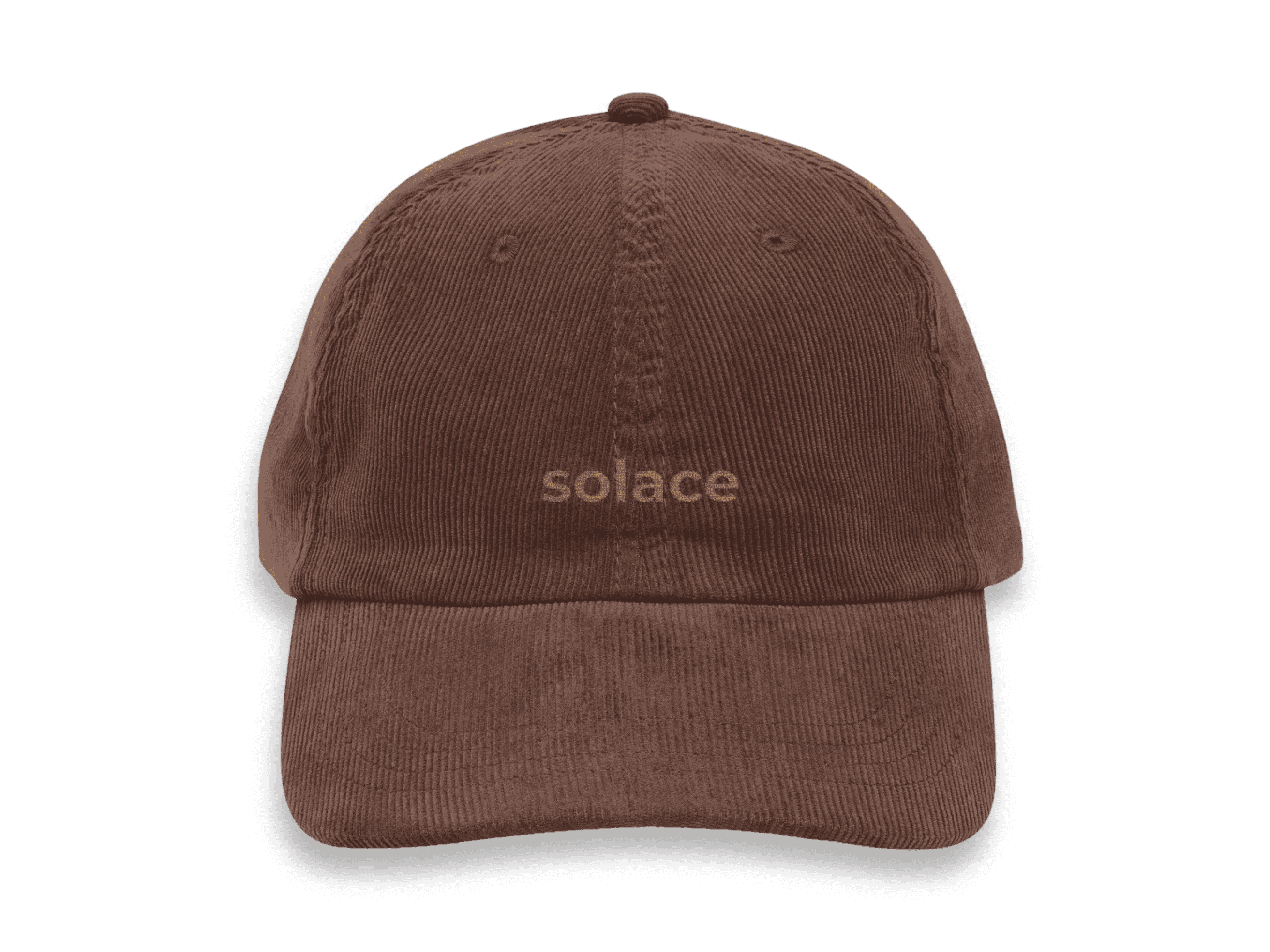 Solace Corduroy Mental Health Hat, Somatic Wellness, Mindfulness, Vagus Nerve Gift, Aesthetic Streetwear, Retro Dad Cap