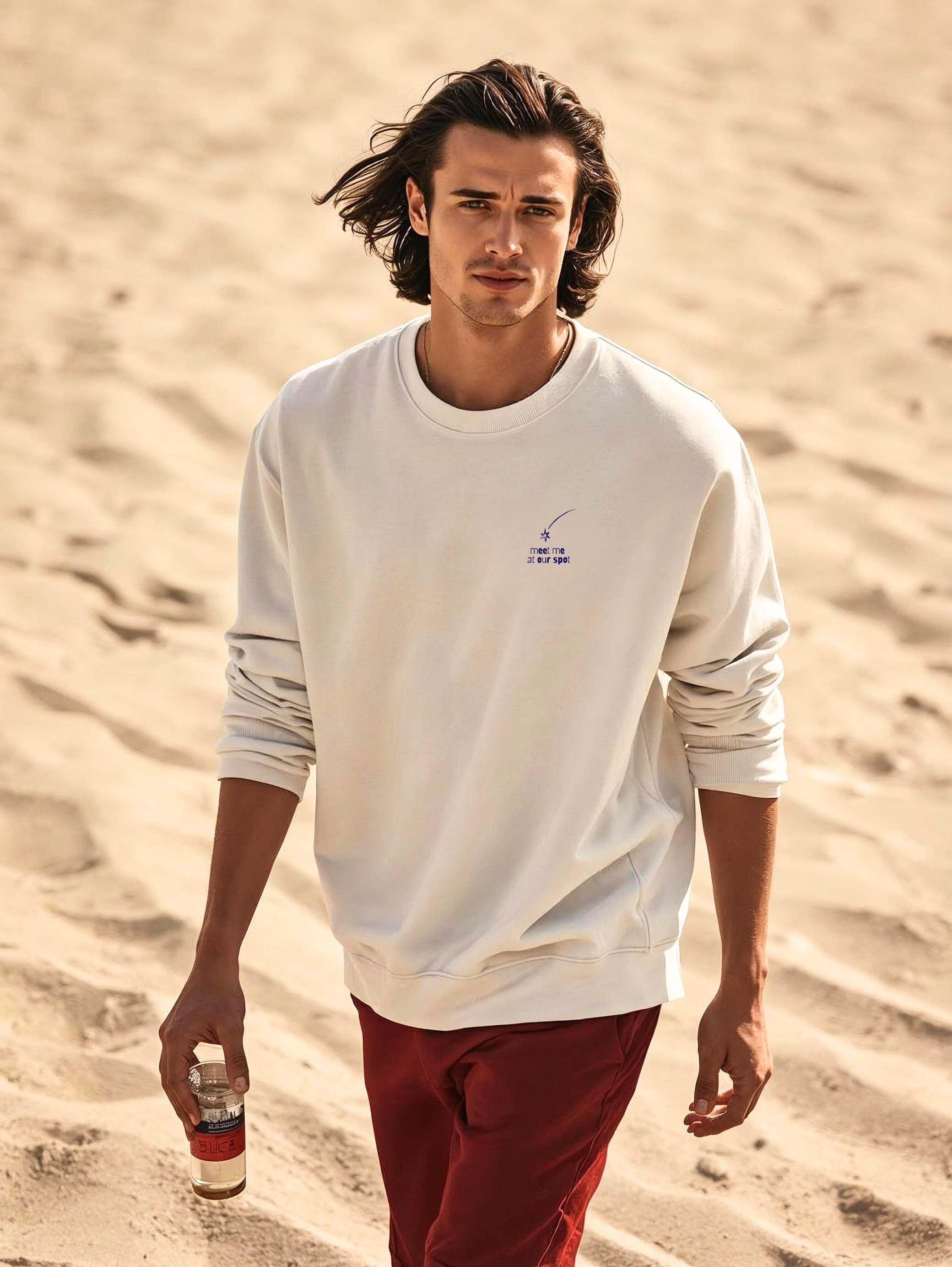 Meet me at our Spot, Watching Stars Sweatshirt —Cozy Pullover Unisex  product thumbnail image