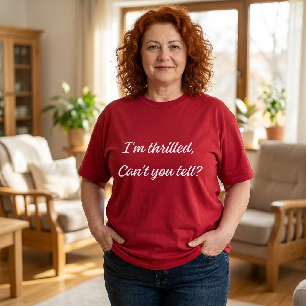I'm Thrilled Can't You Tell? T-Shirt — Sarcastic Graphic Tee product thumbnail image I'm Thrilled Can't You Tell? T-Shirt — Sarcastic Graphic Tee product thumbnail image