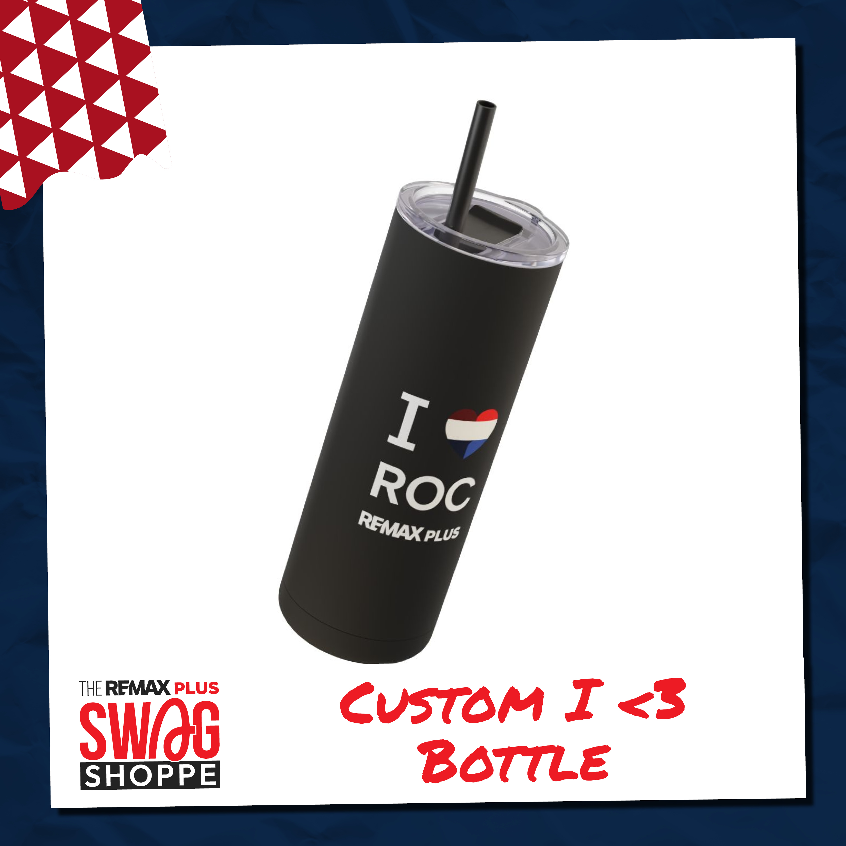 Custom I <3 [YOUR TOWN]: Maars Maker Skinny Matte Tumbler, 20oz product thumbnail image
