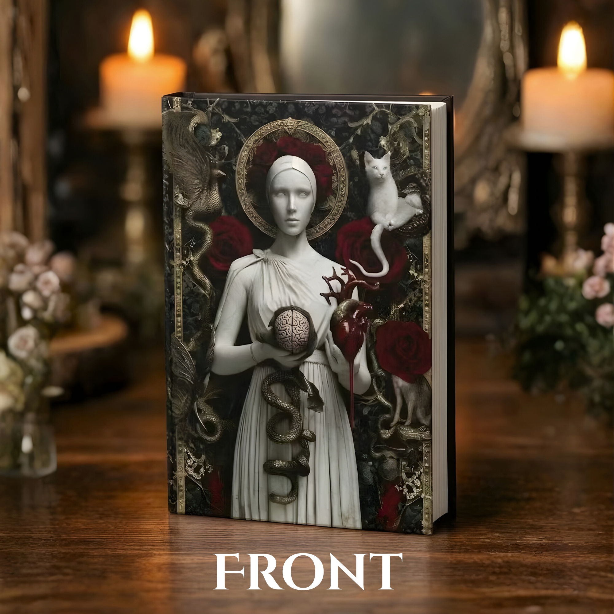 Dark Feminine Gothic Goddess Journal | Occult Aesthetic Hardcover Notebook | Divine Feminine Writing Journal product thumbnail image Dark Feminine Gothic Goddess Journal | Occult Aesthetic Hardcover Notebook | Divine Feminine Writing Journal product thumbnail image
