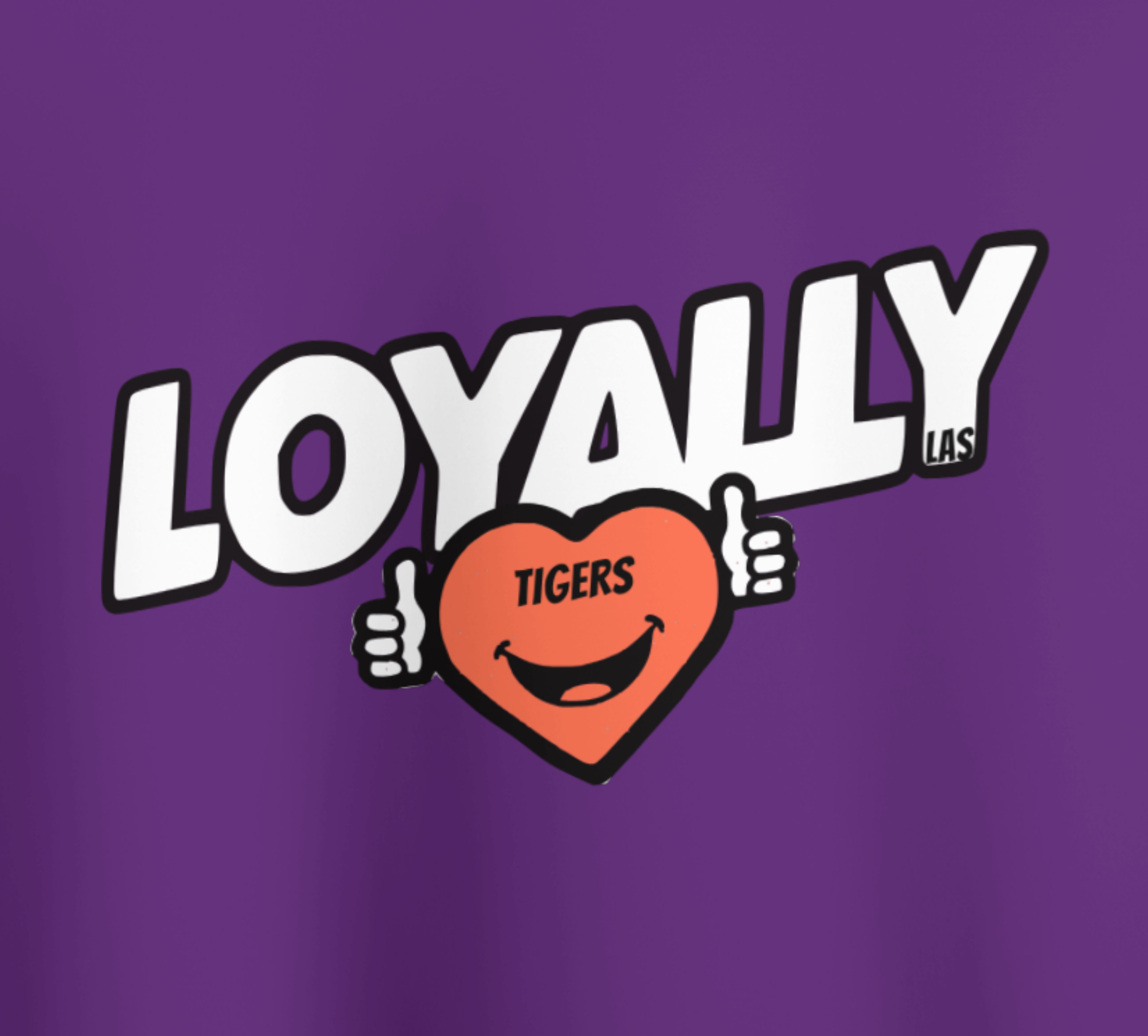 LAS "Loyally Tigers x Loyal Doyle" Cotton Short Sleeve Tee — Youth Soft Athletic T-Shirt product thumbnail image
