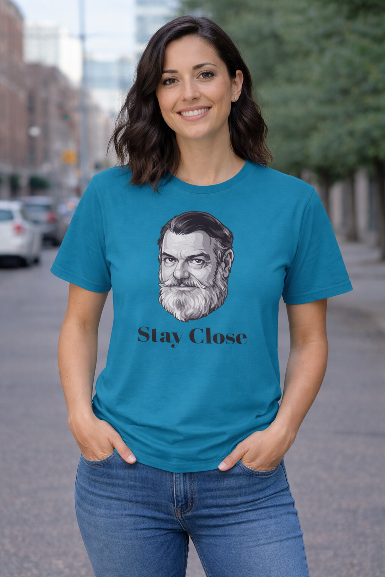 Stay Close Unisex T-Shirt - Perfect for Improvisors product thumbnail image