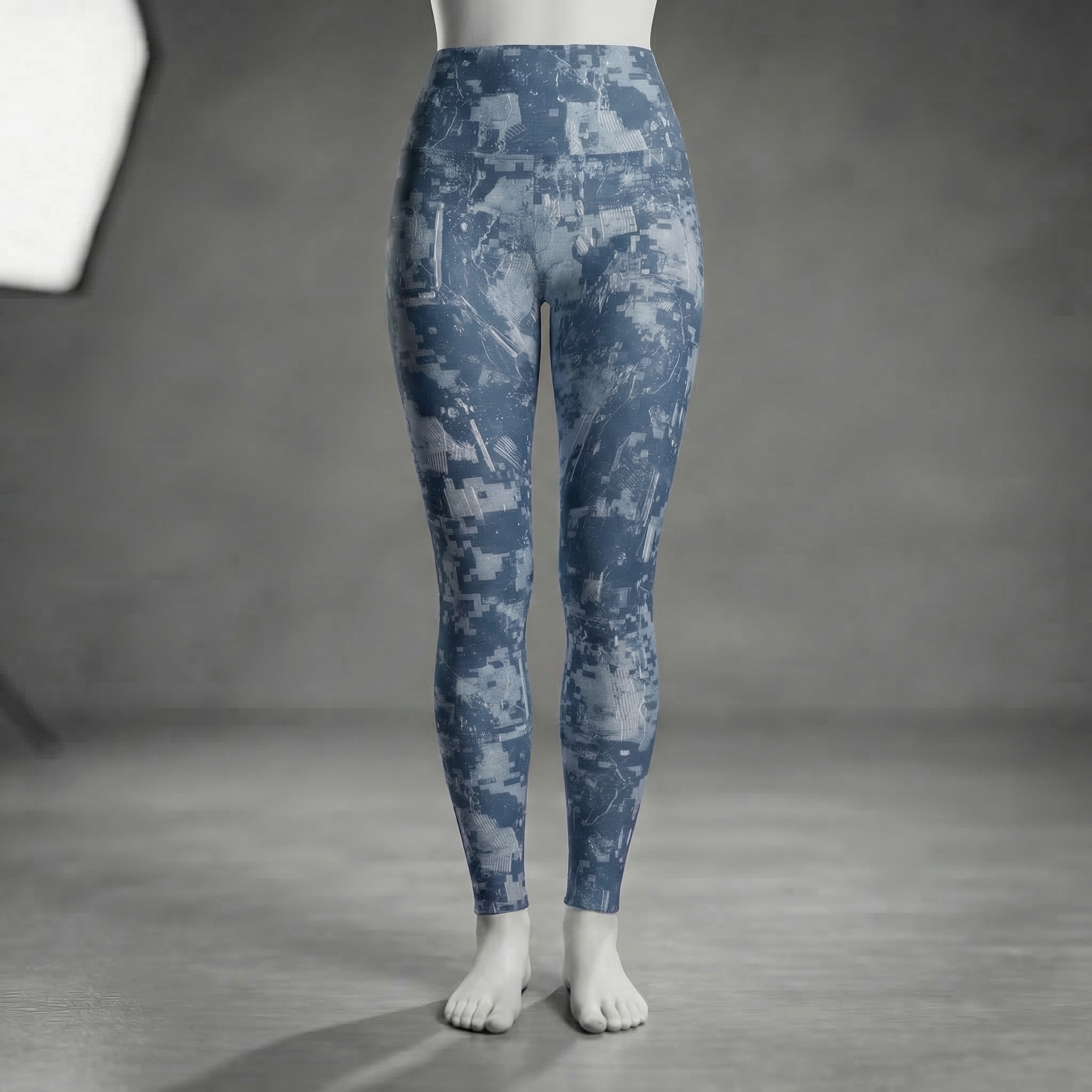 Military High Waisted Leggings : Blue product thumbnail image Military High Waisted Leggings : Blue product thumbnail image