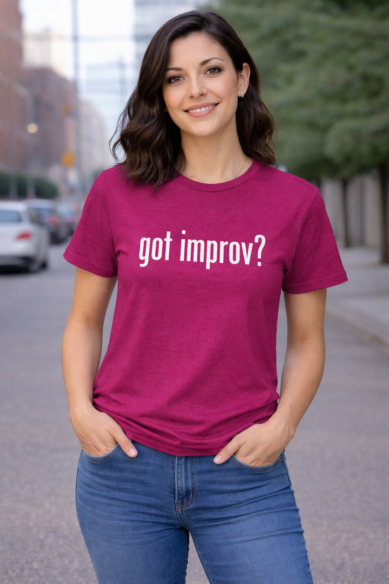 got improv Unisex T-Shirt - Perfect for Improvisors product thumbnail image got improv Unisex T-Shirt - Perfect for Improvisors product thumbnail image