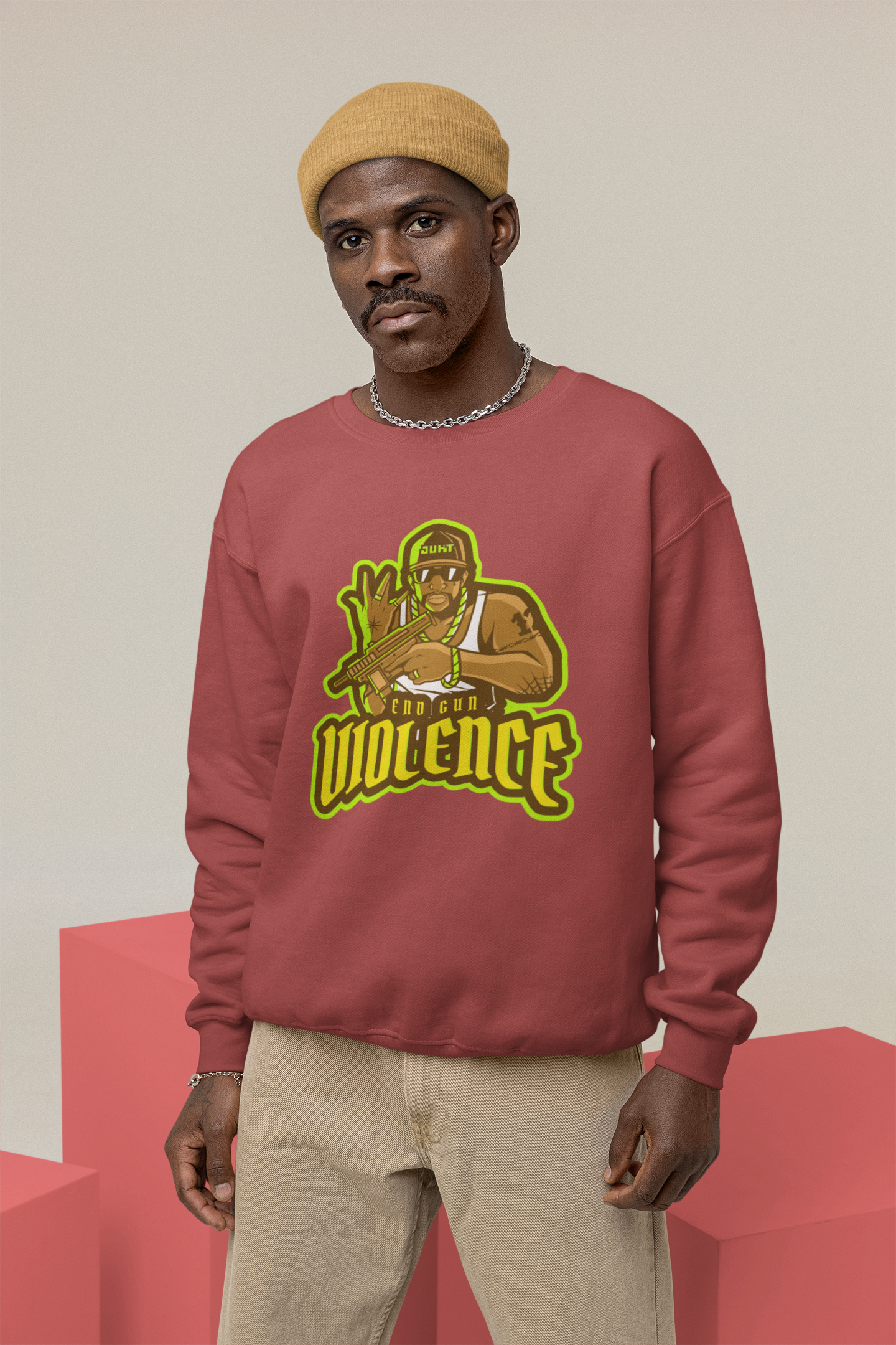 Crewneck Sweatshirt – BE GOOD IN THE HOOD Graphic Unisex Comfort Colors Sweatshirt | Streetwear Message | 6 Colors | LifeCoachDesigns.shop product thumbnail image