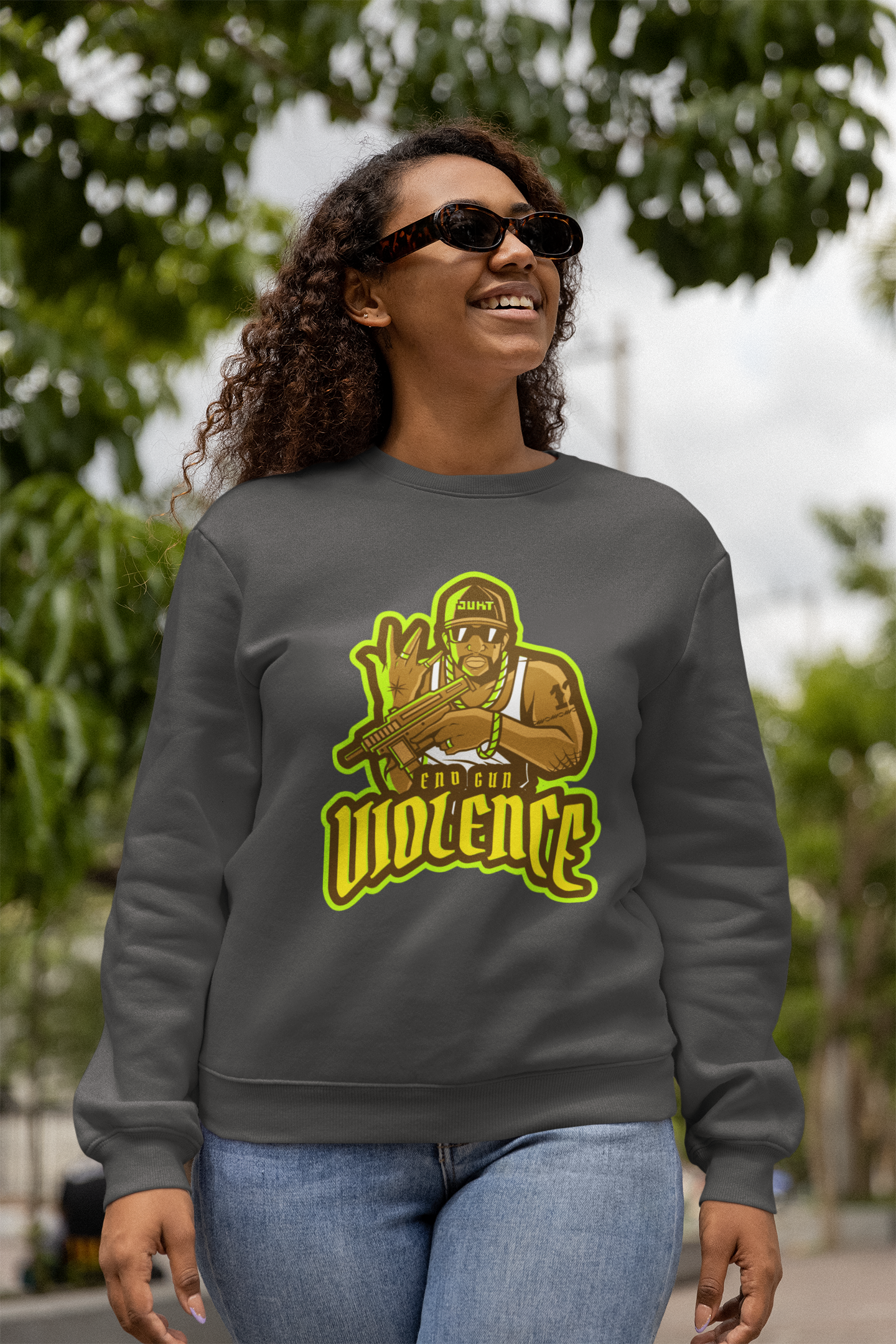 Crewneck Sweatshirt – BE GOOD IN THE HOOD Graphic Unisex Comfort Colors Sweatshirt | Streetwear Message | 6 Colors | LifeCoachDesigns.shop product thumbnail image