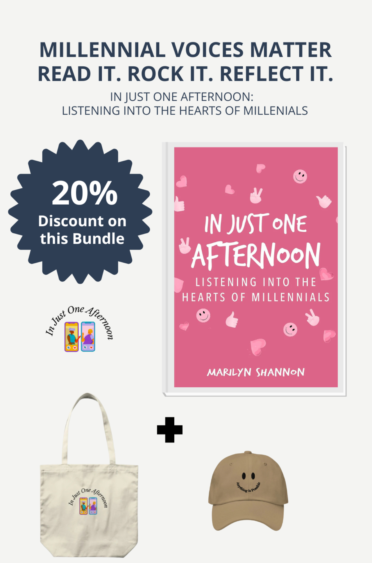 Listening Into the Hearts of Millennials Merch | Inspirational Book Merch by Marilyn Shannon product thumbnail image Listening Into the Hearts of Millennials Merch | Inspirational Book Merch by Marilyn Shannon product thumbnail image