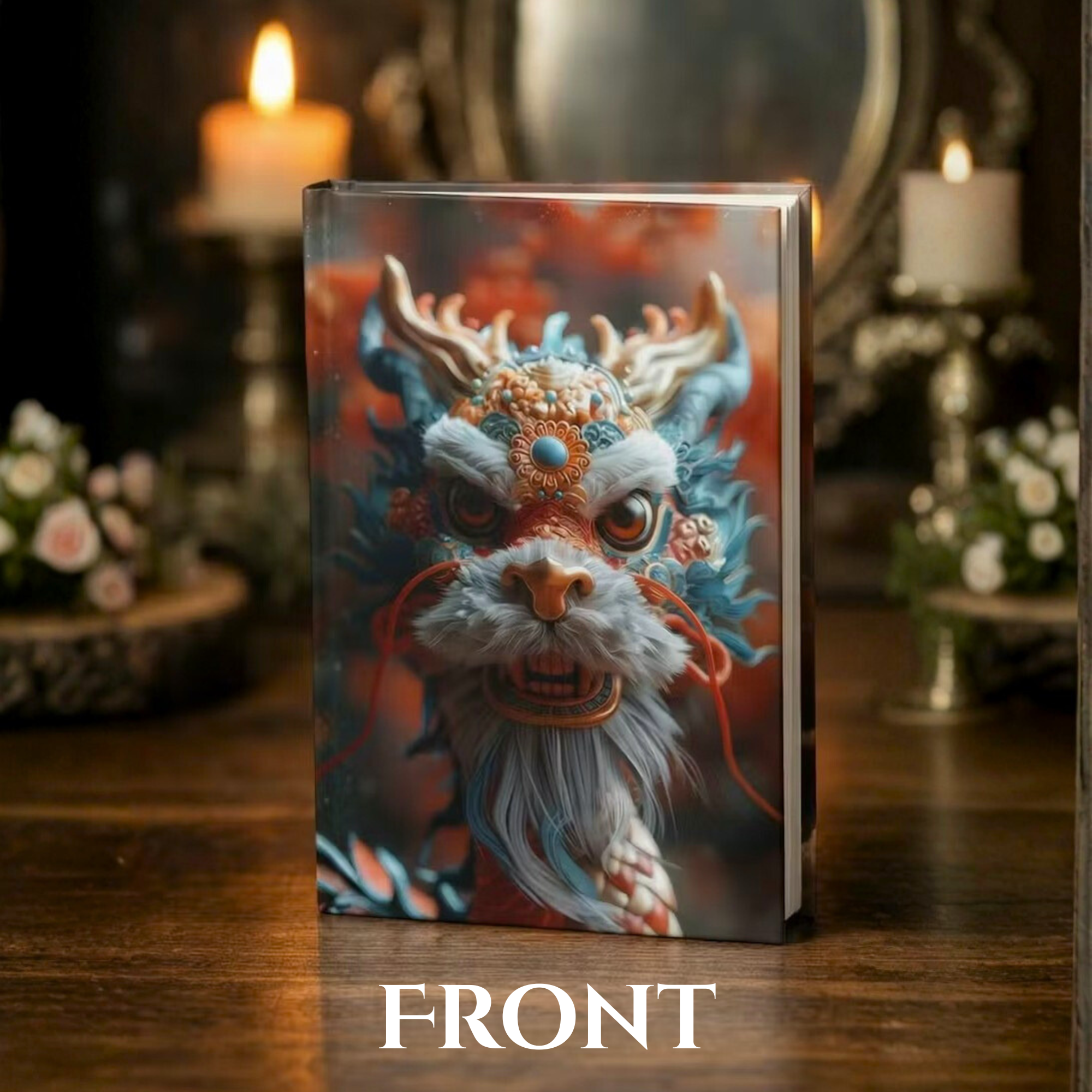 Dragon Art Hardcover Journal — Mythical Chinese Dragon Illustration Notebook product thumbnail image