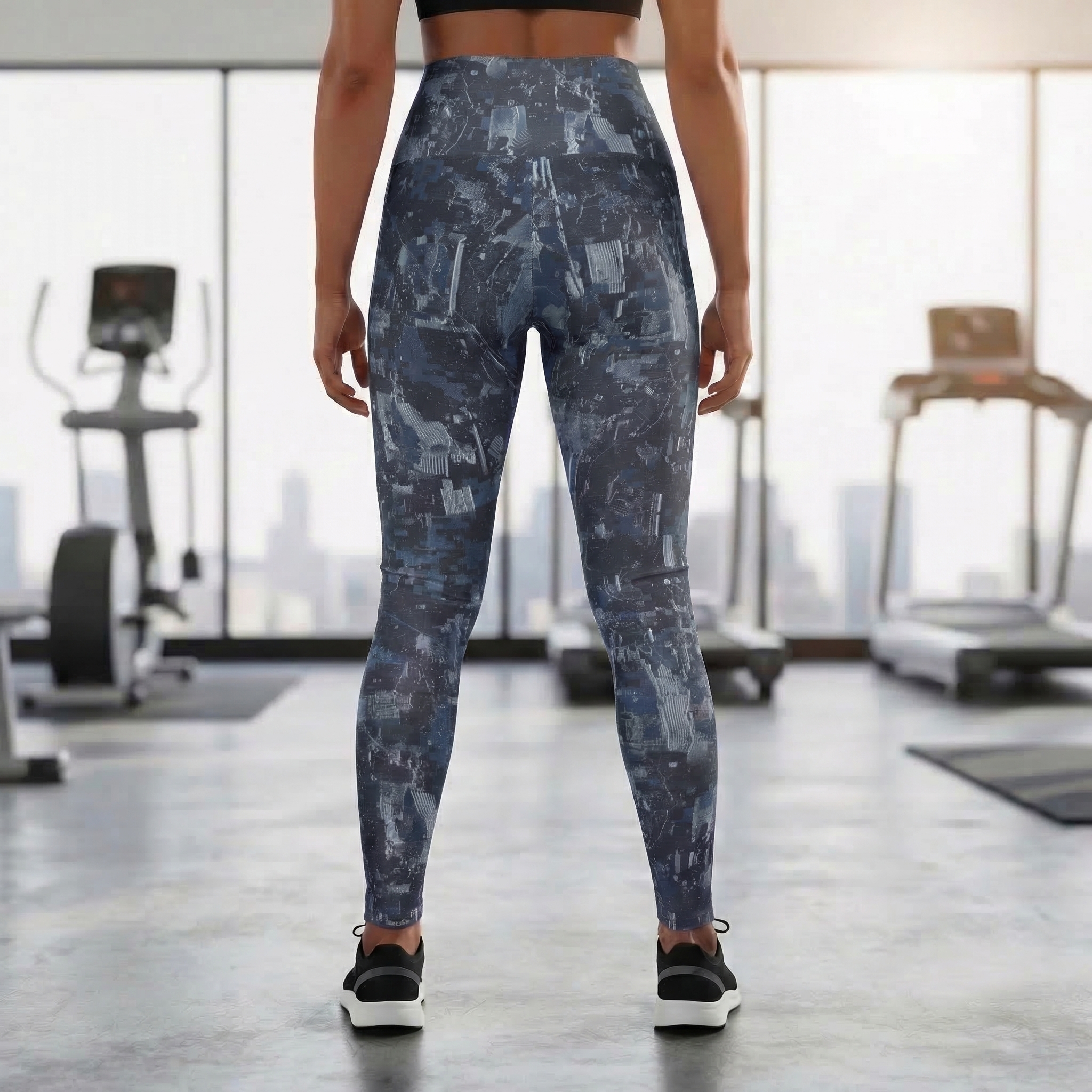 Military High Waisted Leggings : Navy product thumbnail image