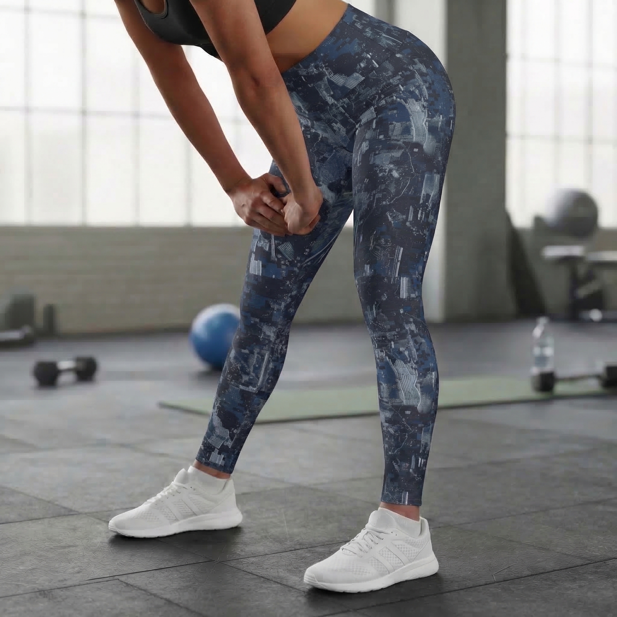 Military High Waisted Leggings : Navy product thumbnail image Military High Waisted Leggings : Navy product thumbnail image