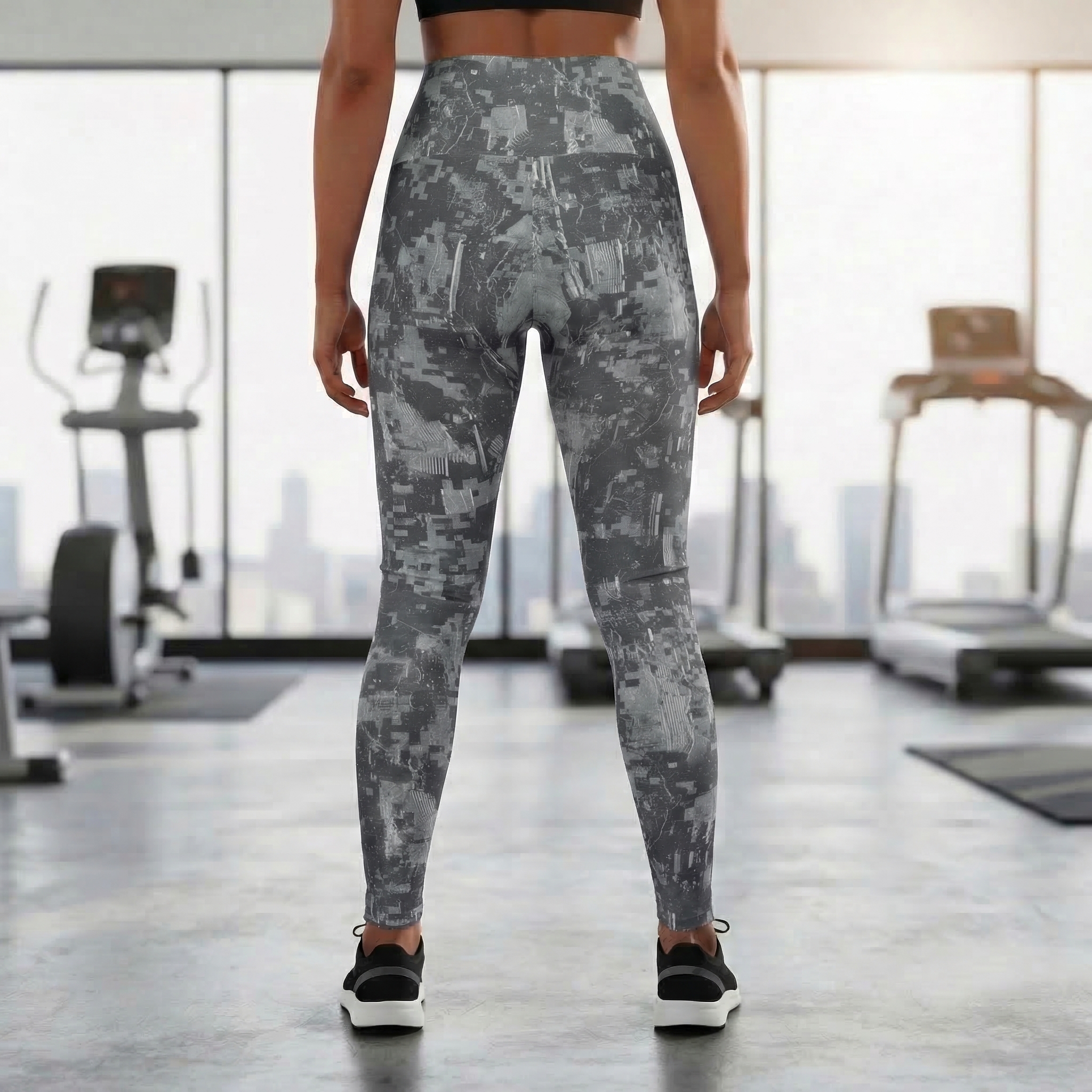 Military High Waisted Leggings : Grey product thumbnail image Military High Waisted Leggings : Grey product thumbnail image