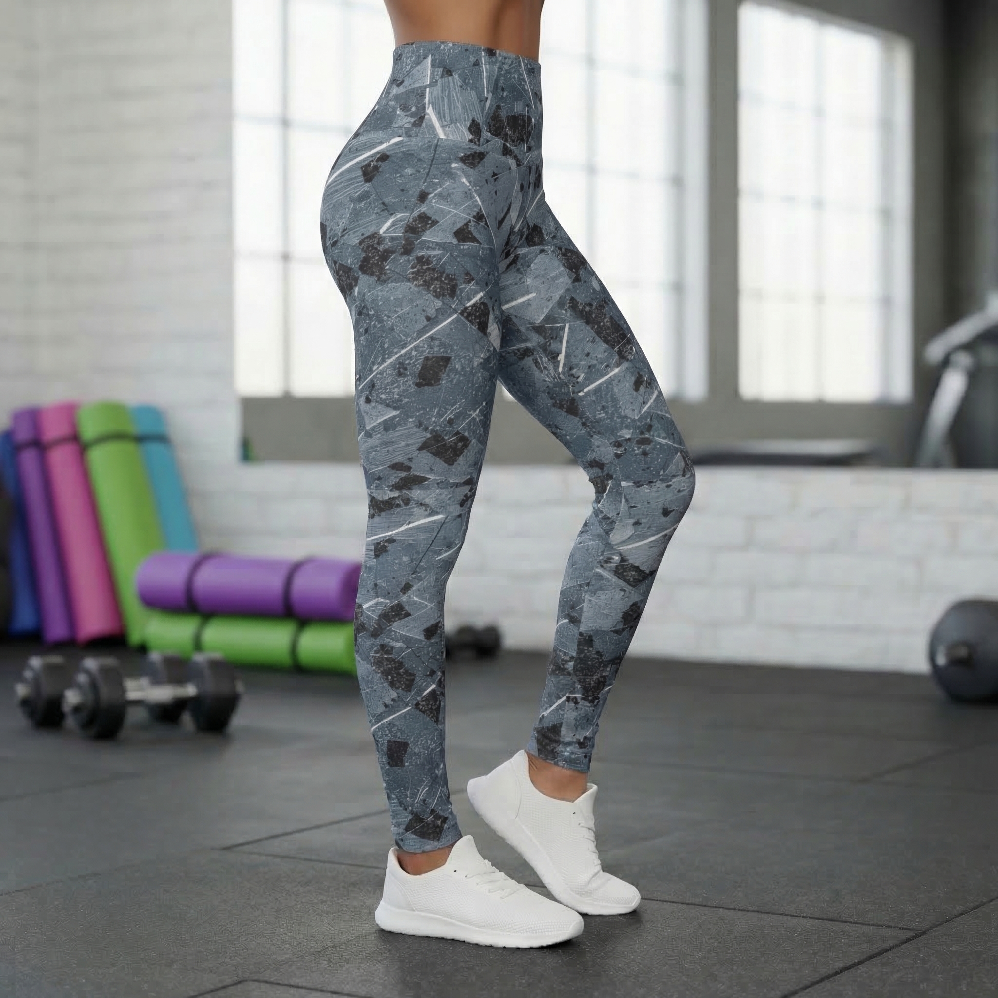 Blue Granite High Waisted Leggings product thumbnail image Blue Granite High Waisted Leggings product thumbnail image