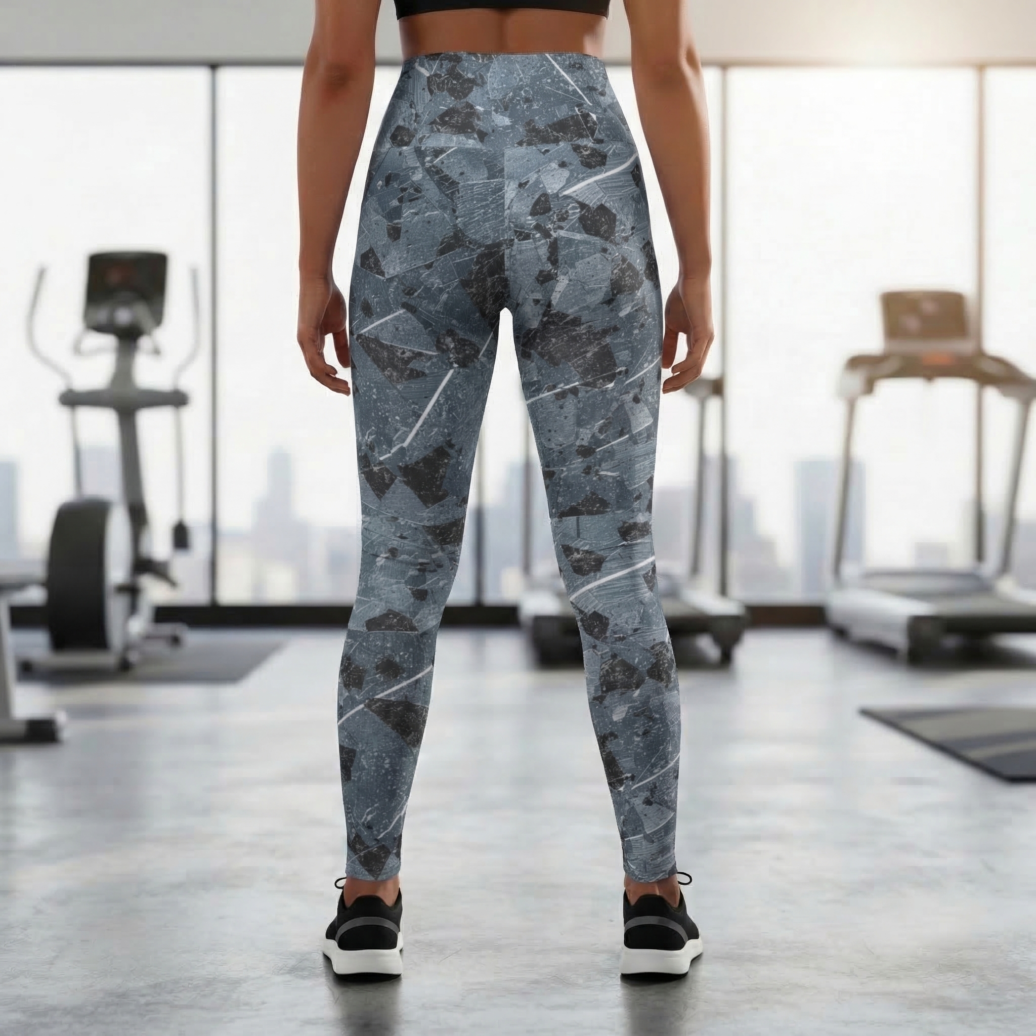 Blue Granite High Waisted Leggings product thumbnail image Blue Granite High Waisted Leggings product thumbnail image