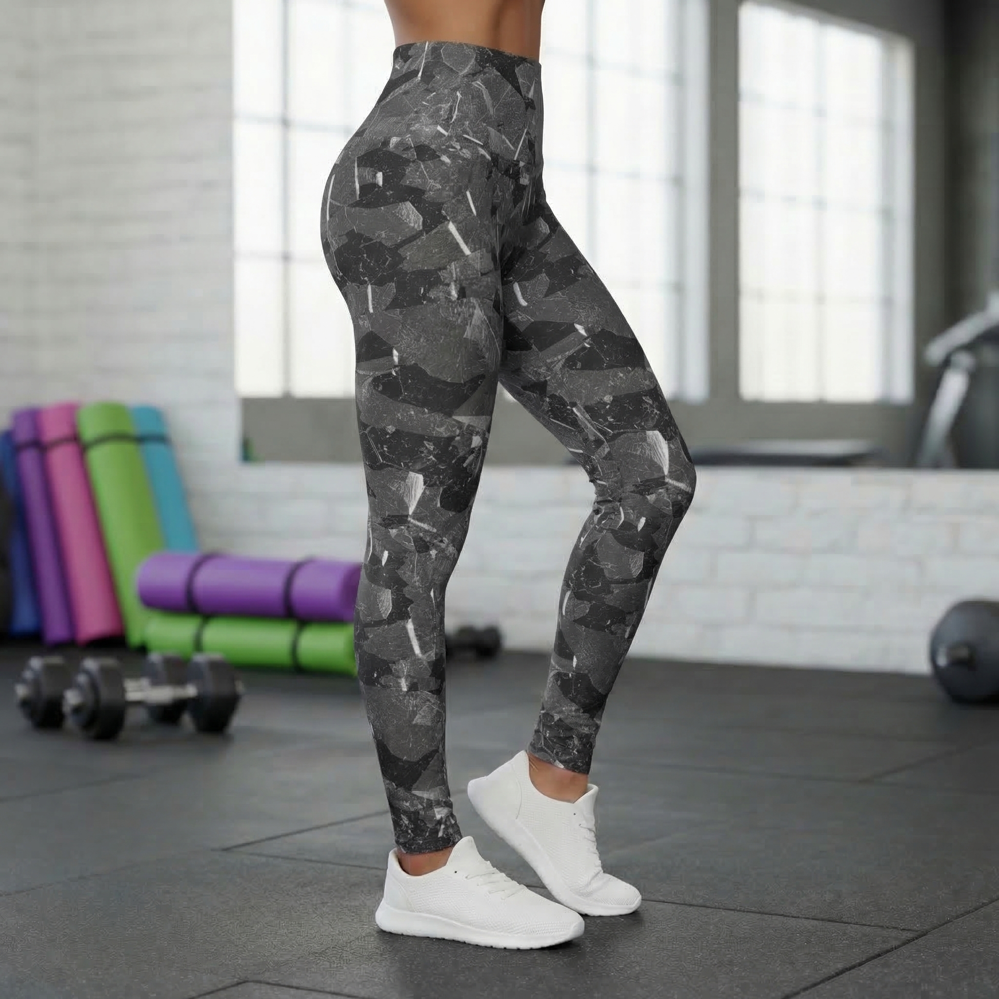 Black Granite High Waisted Leggings  product thumbnail image