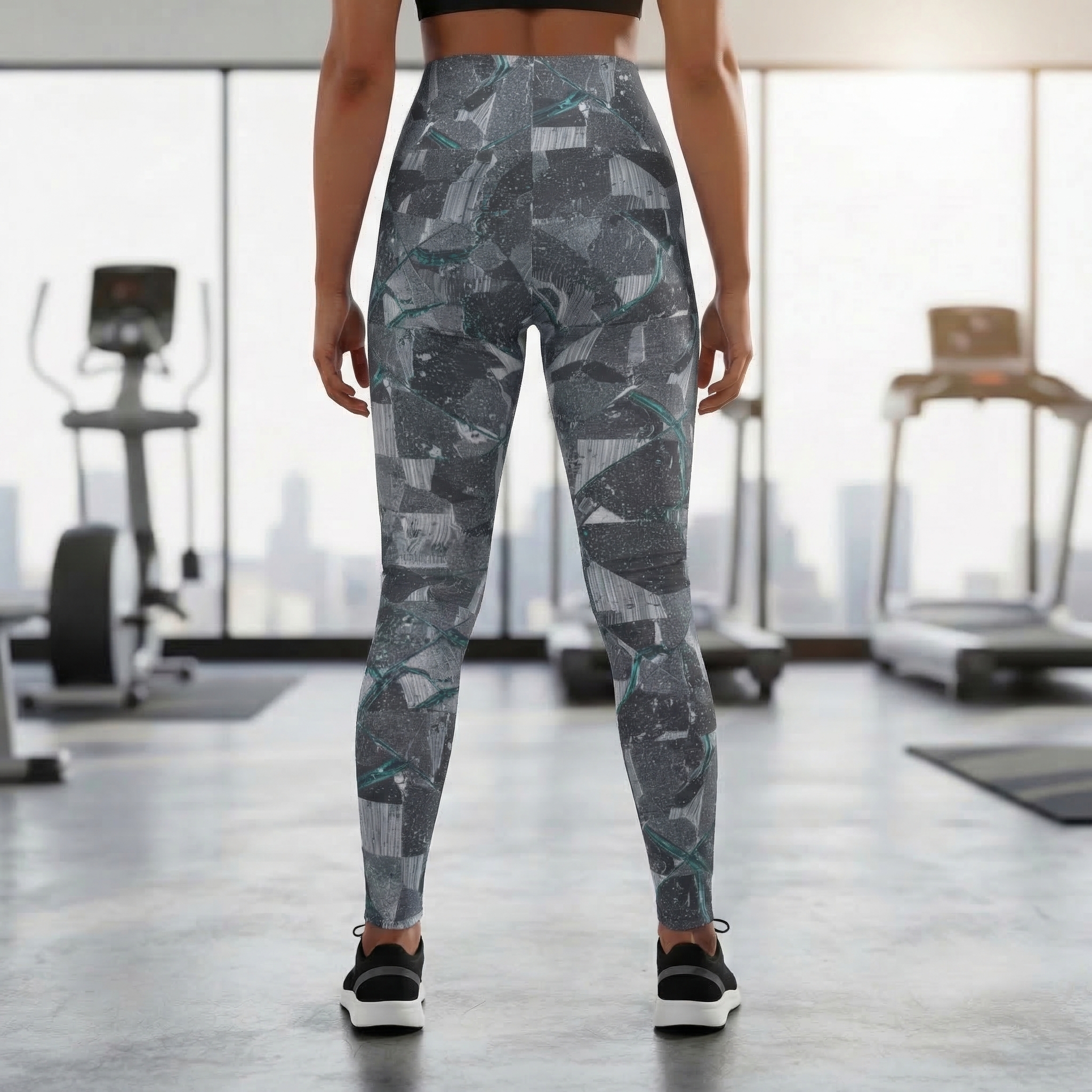 Teal Mercury High Waisted Leggings  product thumbnail image