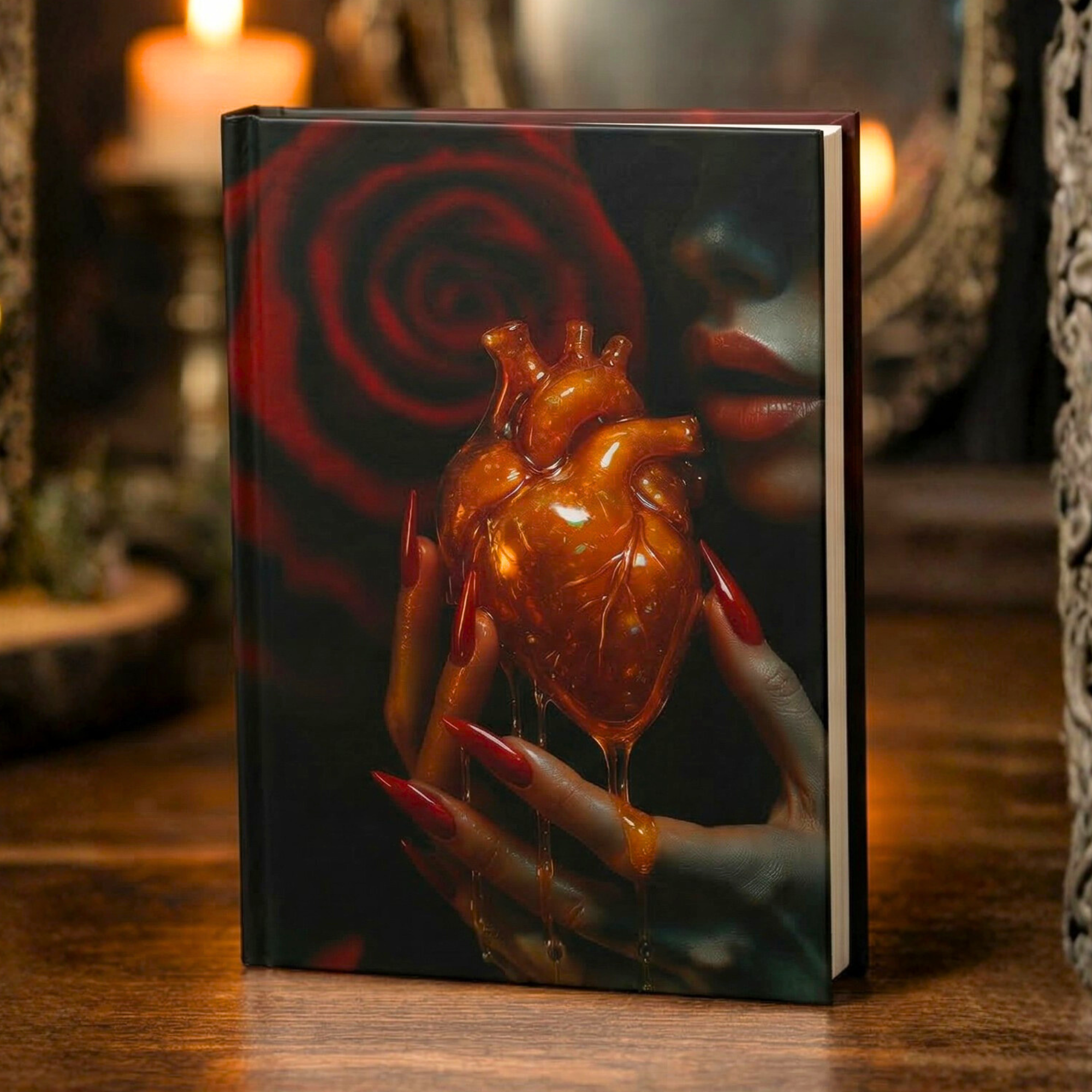 Psyche &amp; Passion Journal | Sacred Heart Anatomy Notebook | Dark Feminine Writing Journal | Occult Aesthetic Diary