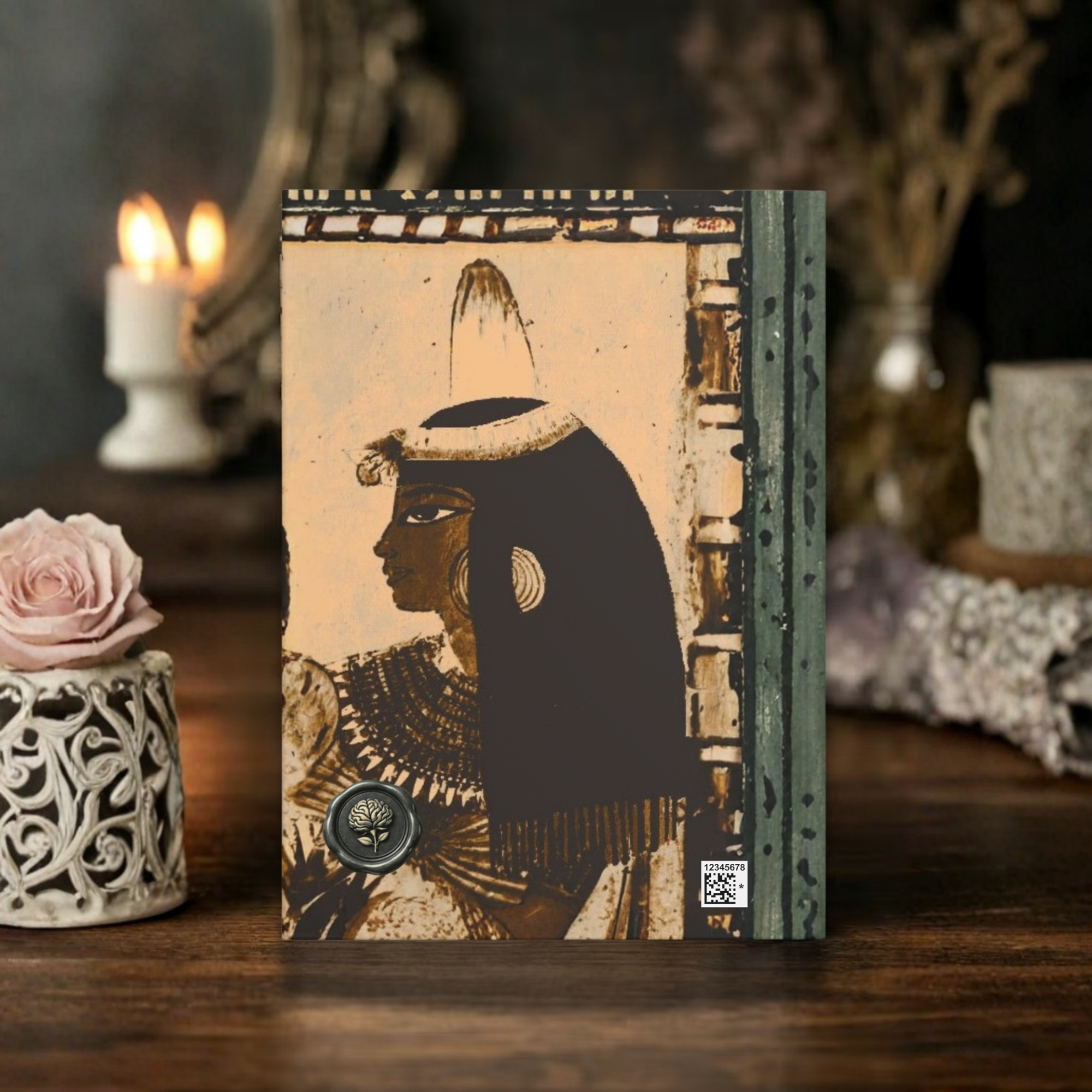 Ancient Egyptian Goddess Journal | Egyptian Mythology Notebook | Sacred Feminine Hardcover Journal | Egyptian Art Diary product thumbnail image