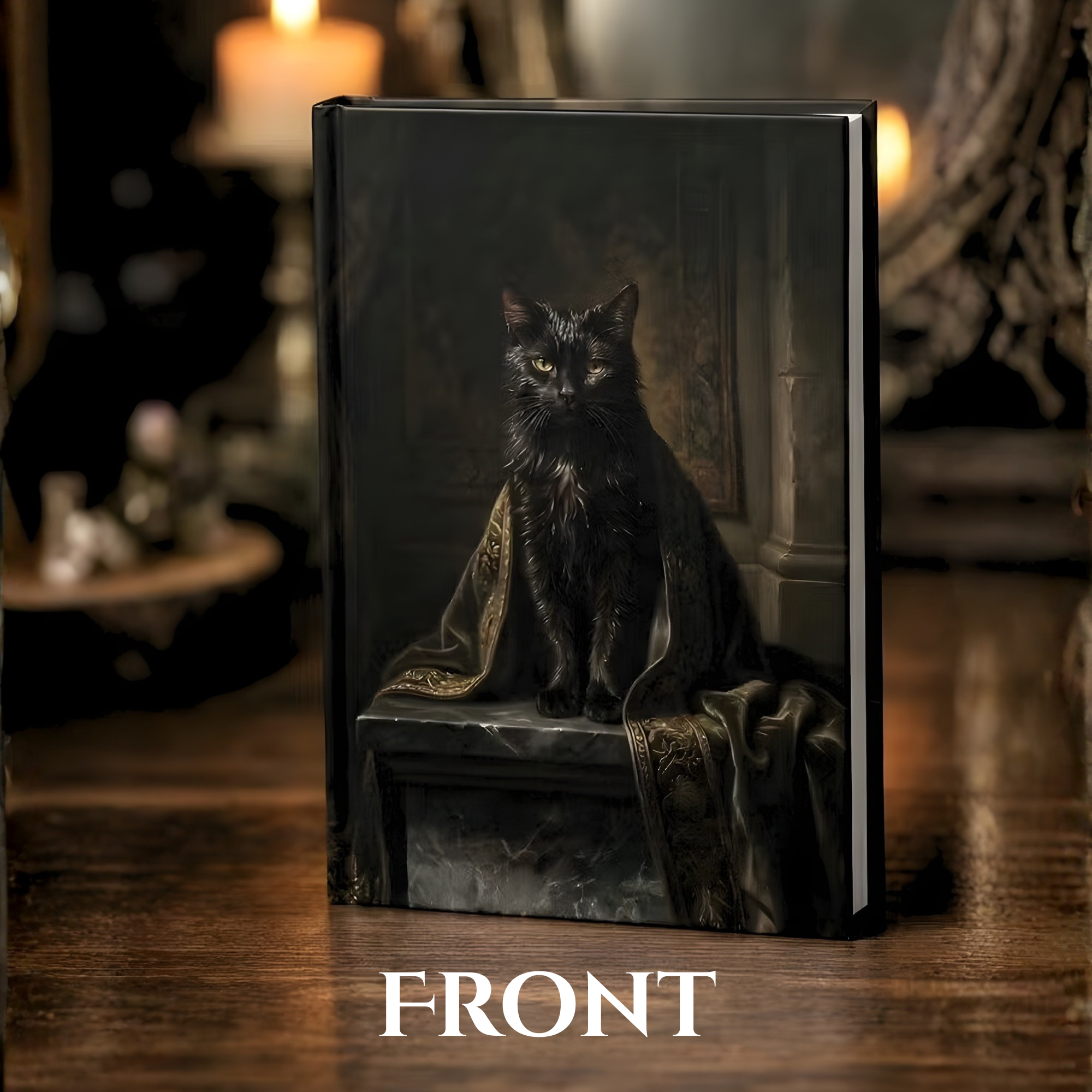 Black Cat Familiar Journal | Witch Aesthetic Notebook | Mystical Occult Writing Journal | Dark Academia Diary product thumbnail image Black Cat Familiar Journal | Witch Aesthetic Notebook | Mystical Occult Writing Journal | Dark Academia Diary product thumbnail image