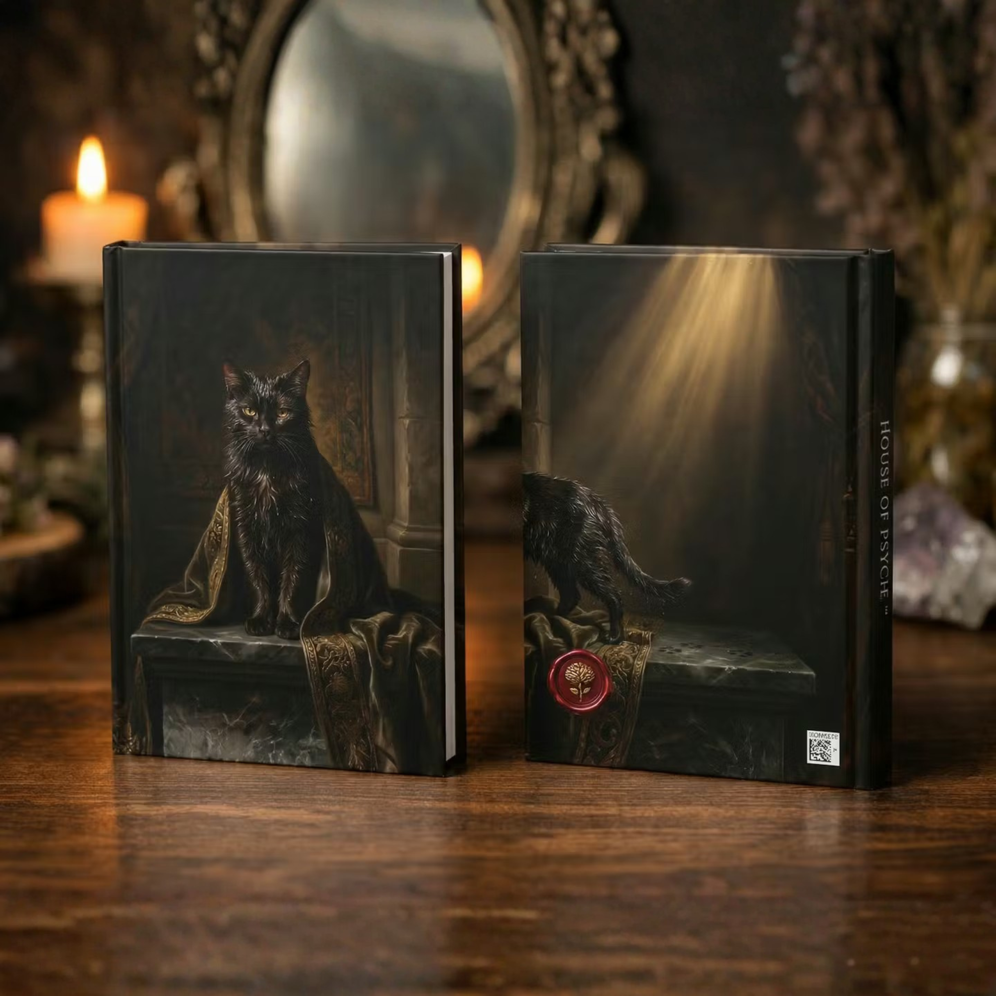 Black Cat Familiar Journal | Witch Aesthetic Notebook | Mystical Occult Writing Journal | Dark Academia Diary product thumbnail image Black Cat Familiar Journal | Witch Aesthetic Notebook | Mystical Occult Writing Journal | Dark Academia Diary product thumbnail image